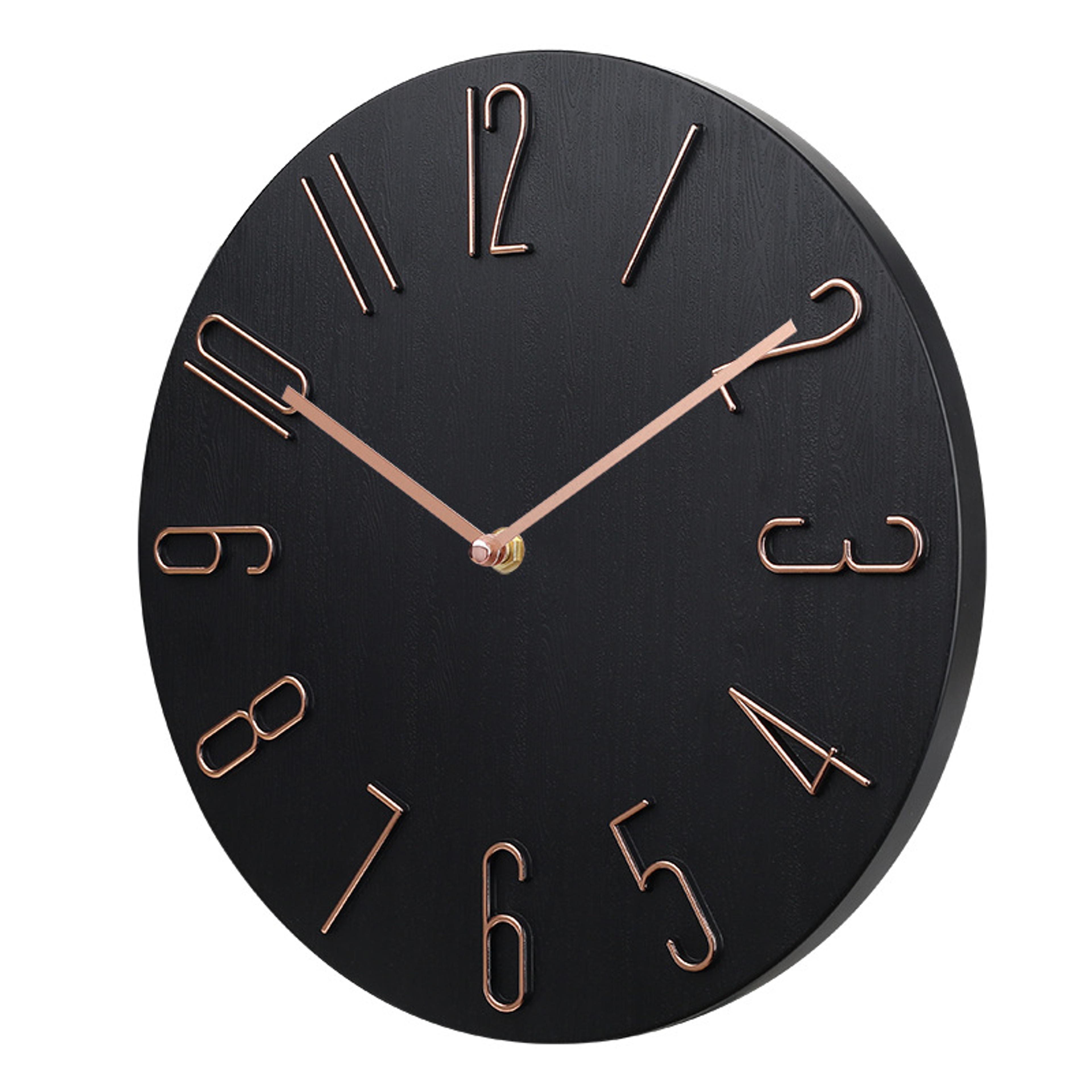 Silent Wall Clock Battery Operated Minimalist Modern Home Decor Clock 12