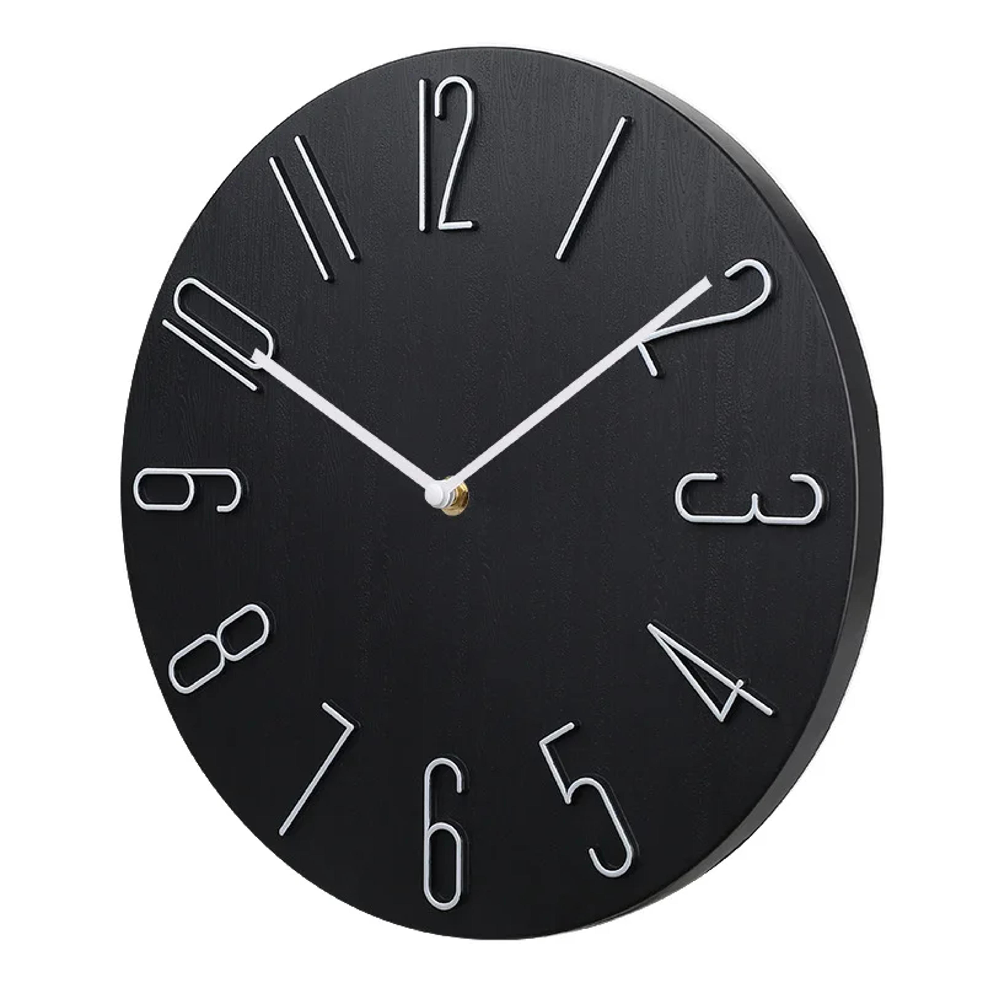 Silent Wall Clock Battery Operated Minimalist Modern Home Decor Clock 15