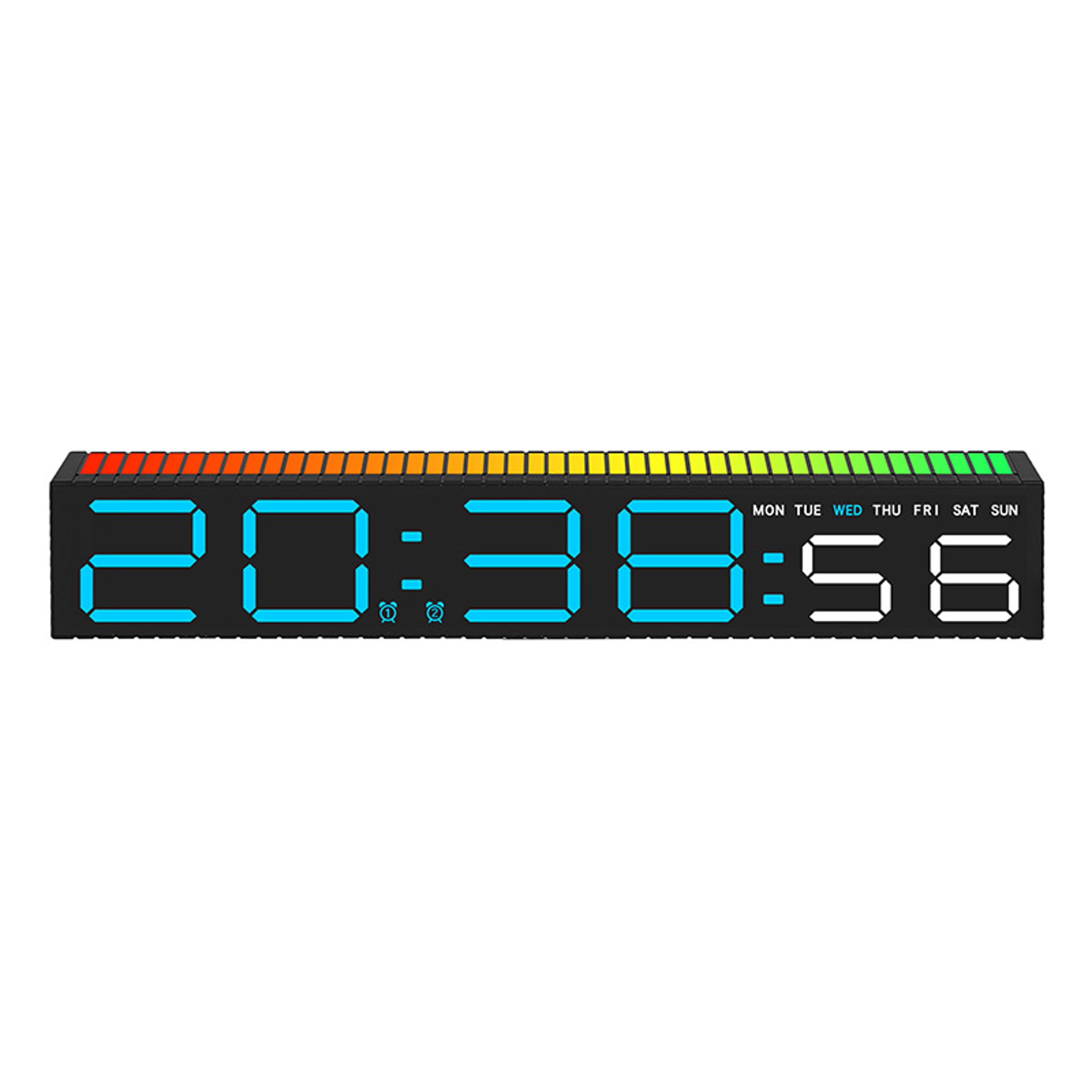 Creative LED Digital Clock With Temperature Display Hour Digital Desk Clock For Bedroom  Office 10