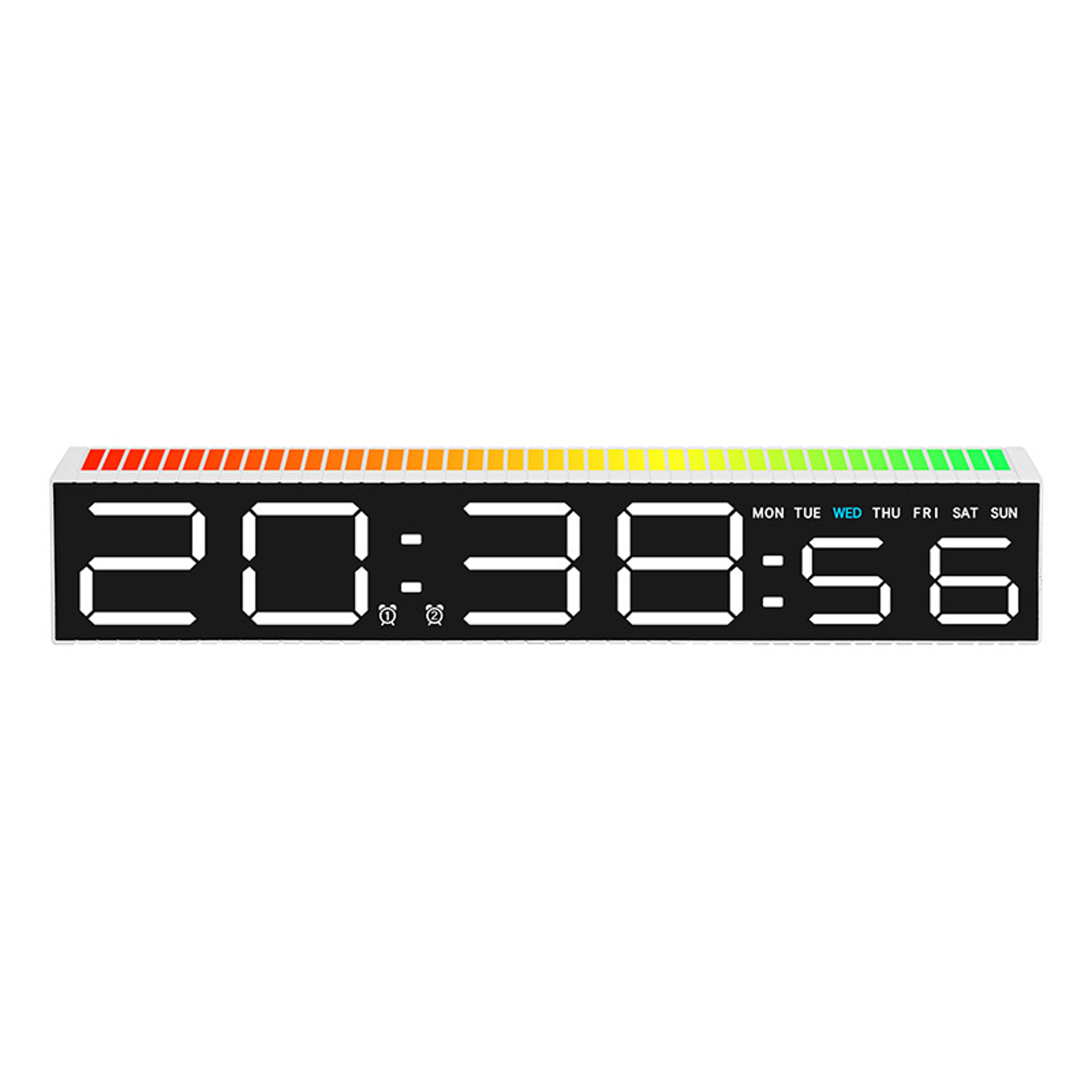 Creative LED Digital Clock With Temperature Display Hour Digital Desk Clock For Bedroom  Office 12