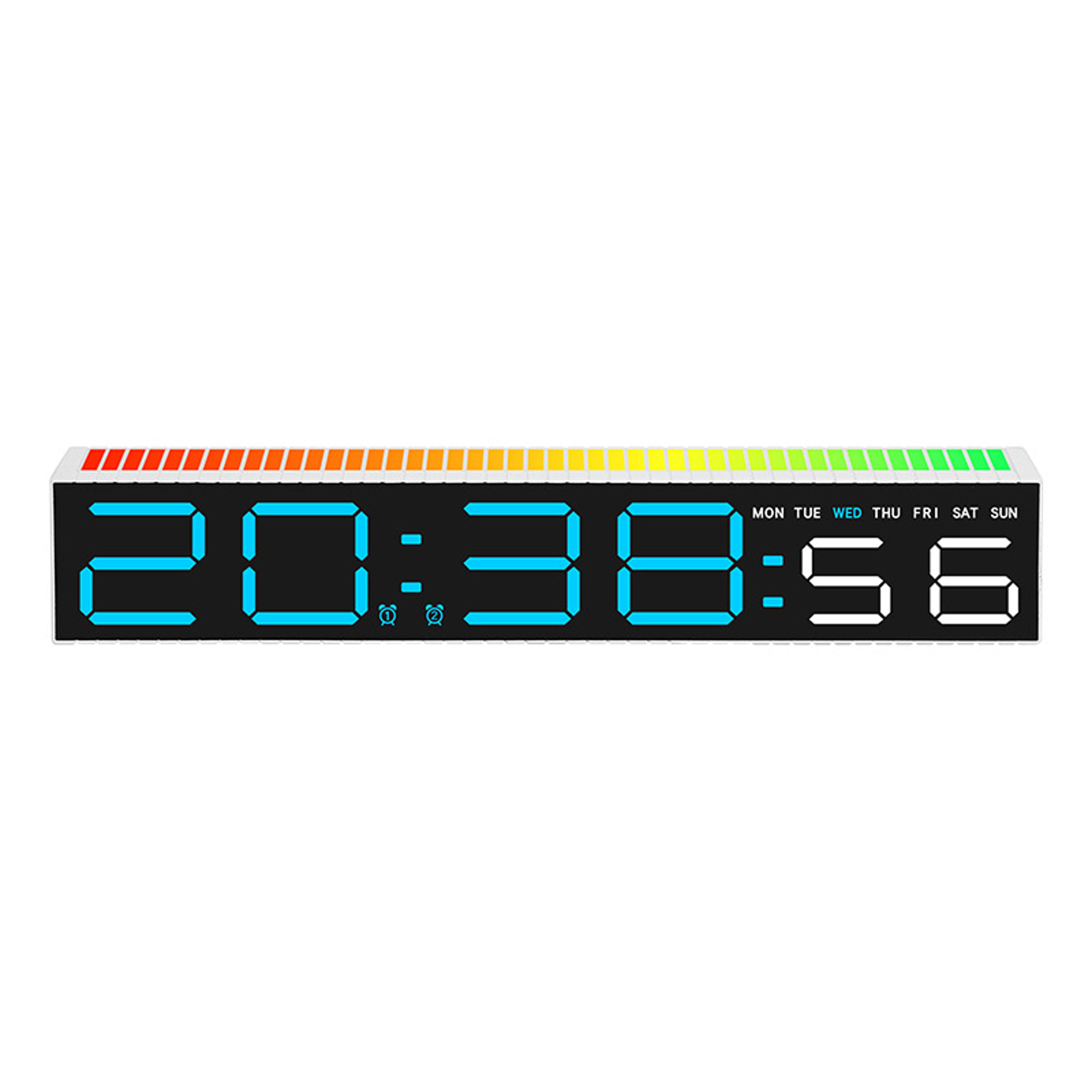 Creative LED Digital Clock With Temperature Display Hour Digital Desk Clock For Bedroom  Office 13