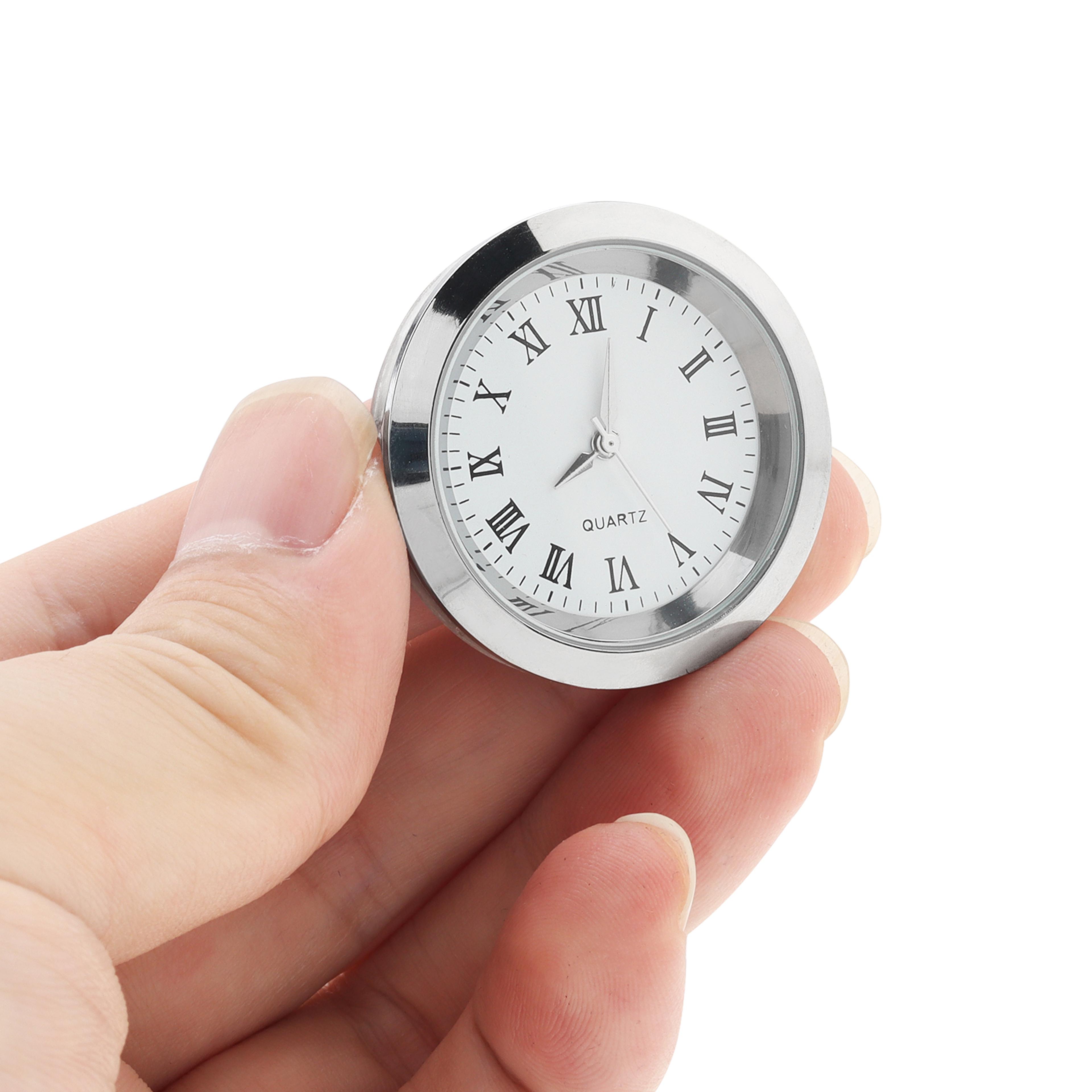 Mini Clock Insert Quartz Clock With Roman Numerals For DIY Crafts  Clock Repairs 3