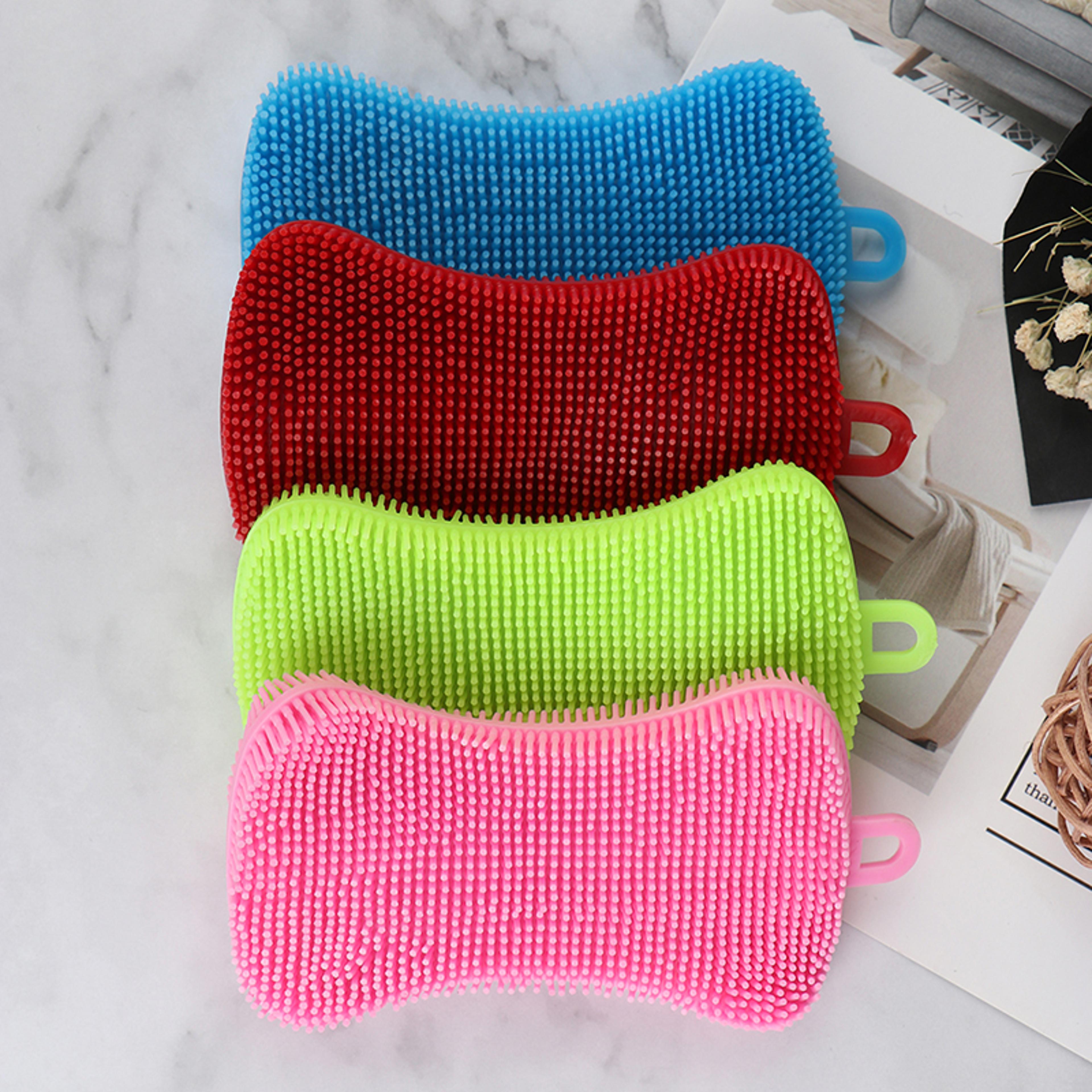 Silicone Dish Washing Brush Multi Purpose Silicone Scrubber For Pots Pans Dishes  Fruits 1