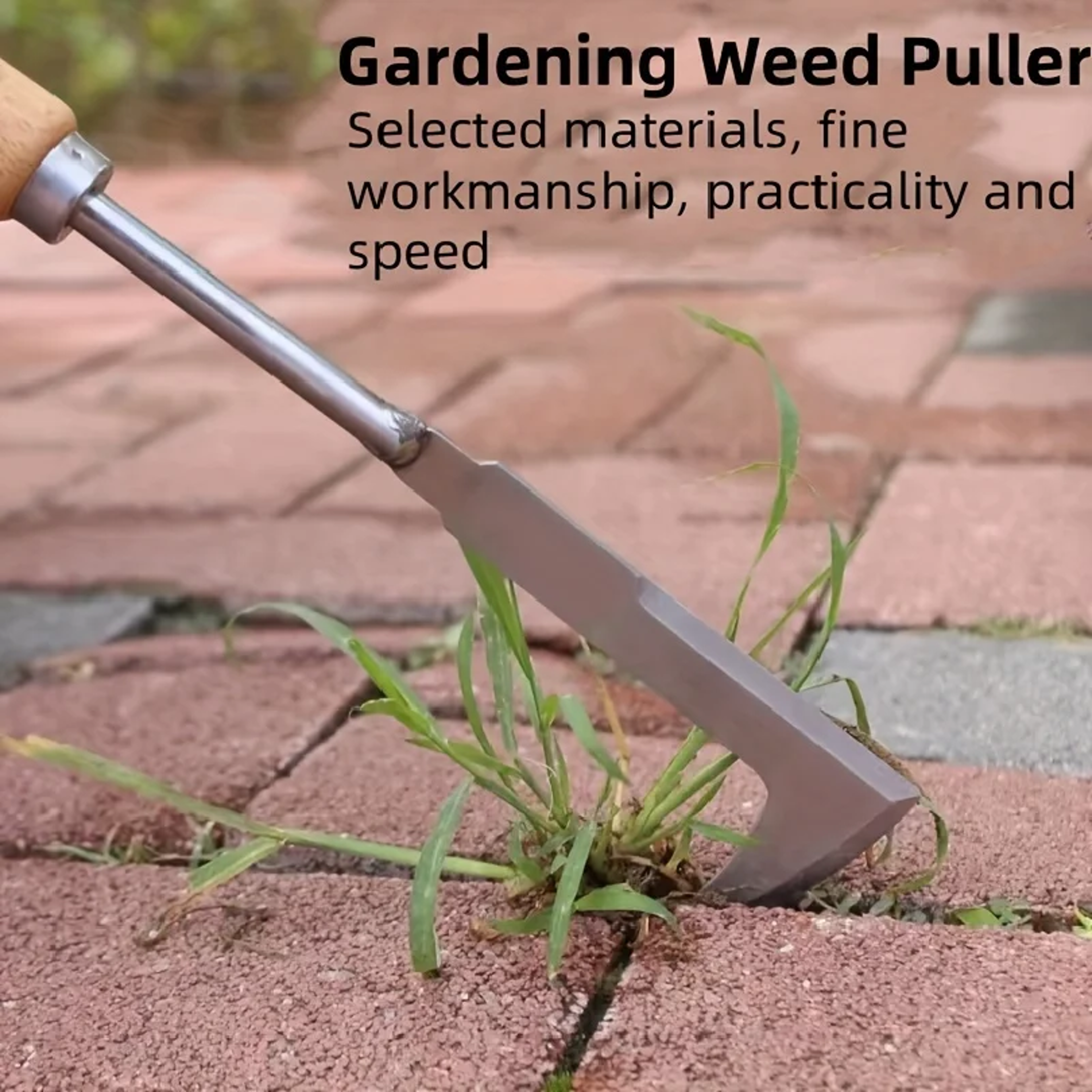 heavy duty gap weeding tool stainless steel garden weeding tool for patios, paths & garden beds