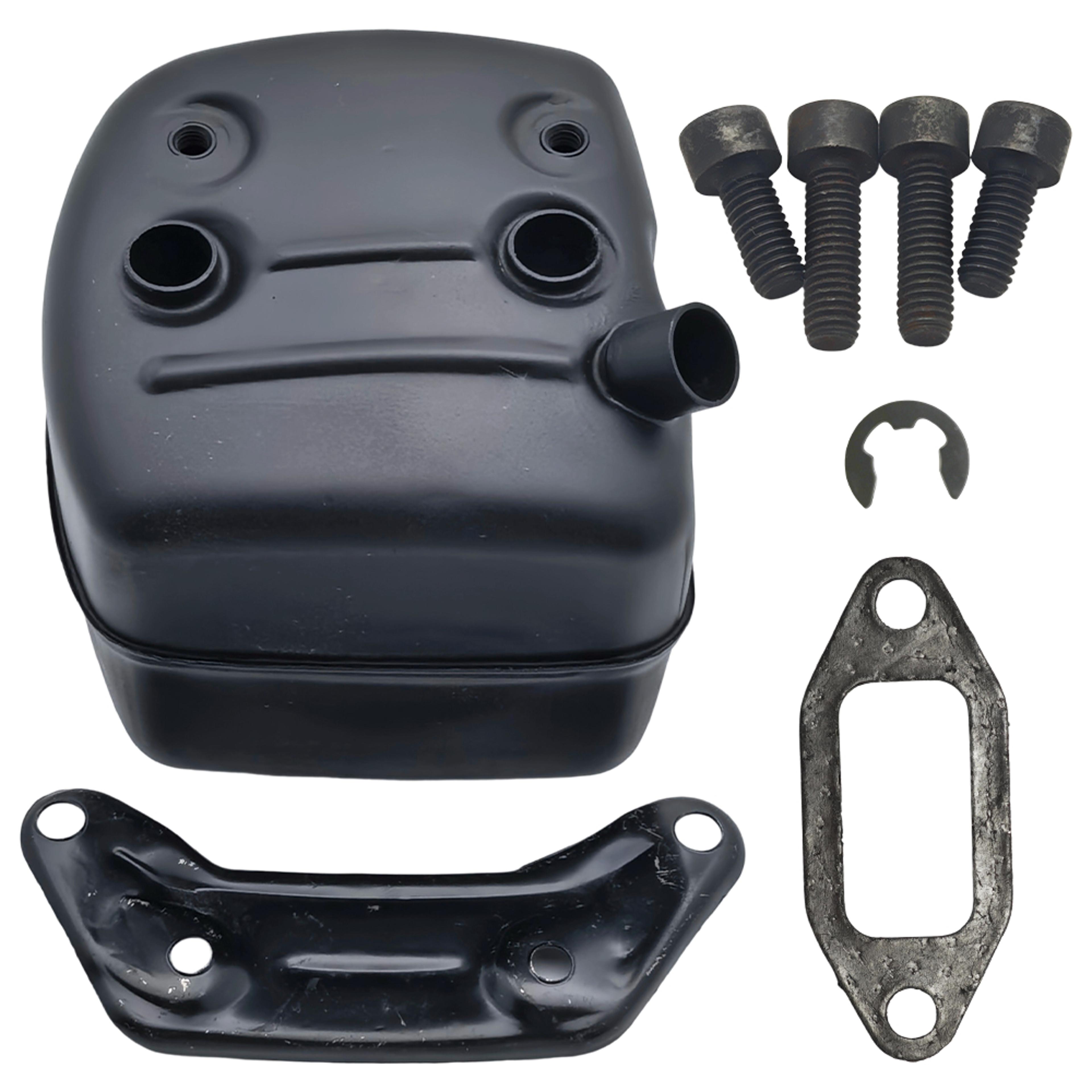 husqvarna chainsaw muffler exhaust kit with gasket & screws