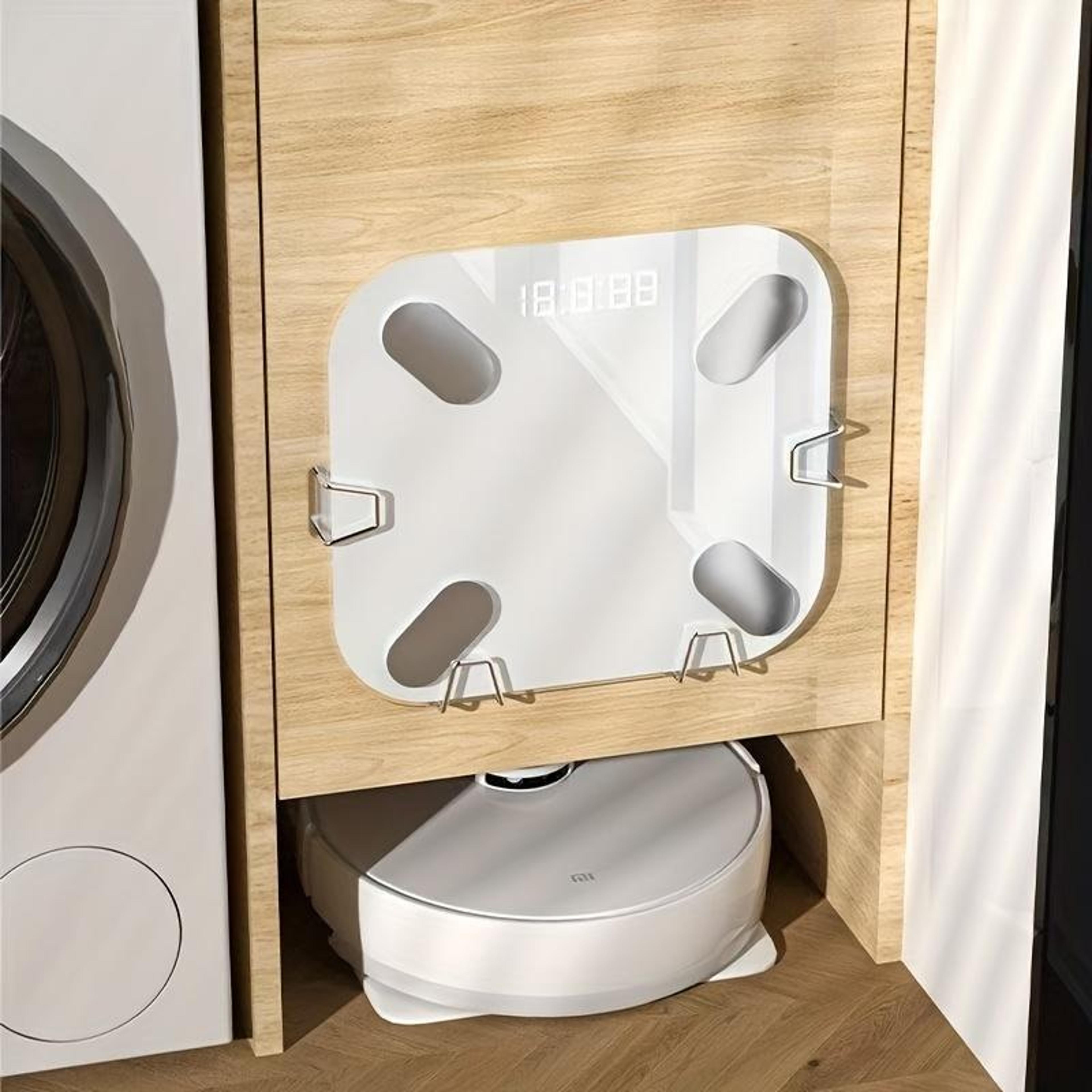 Universal Wall Mounted Scale Holder No Drill Weight Scale Storage Rack For Bathroom  Home 0