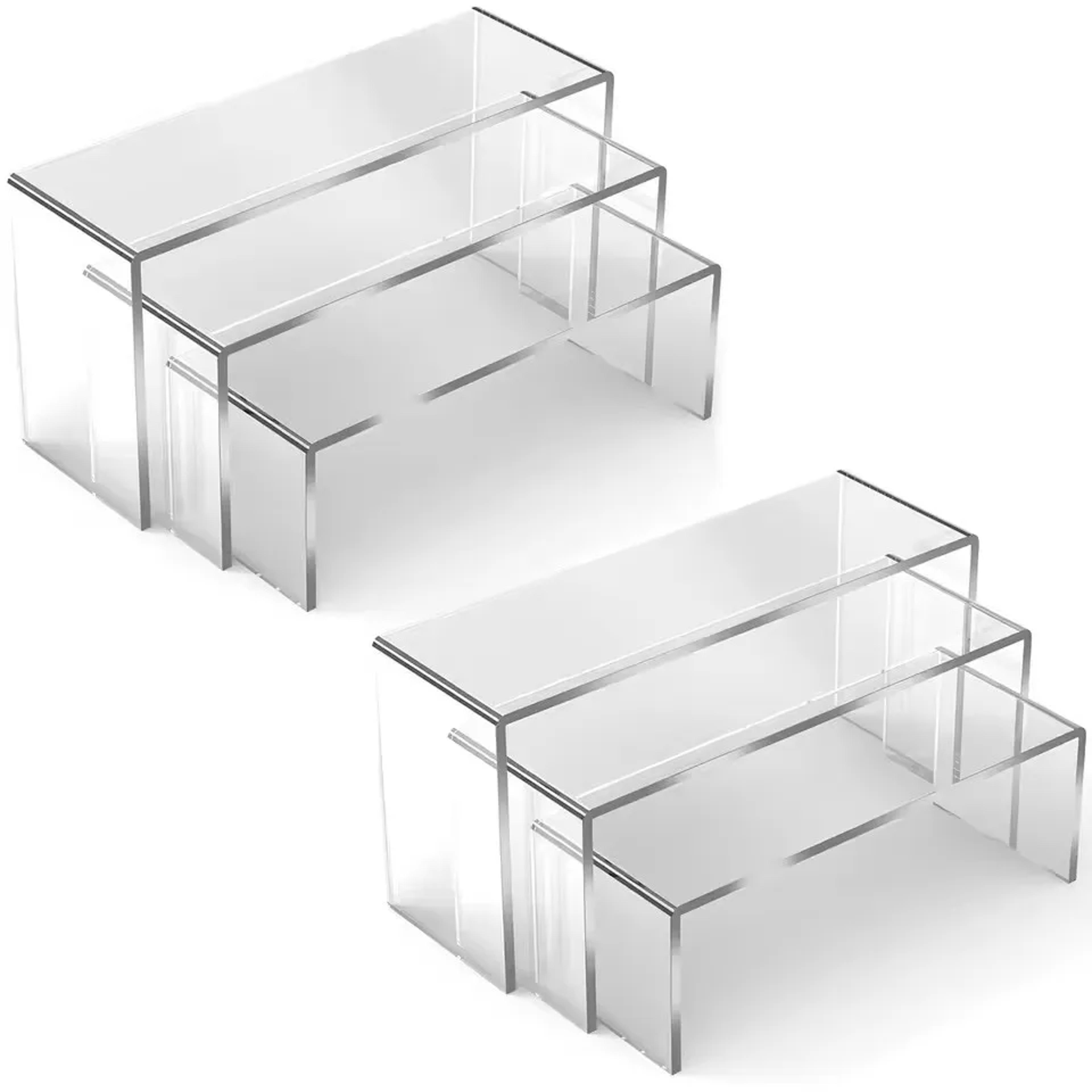 Clear Acrylic Display Stand U Shaped Display Shelf For Jewelry Cupcakes Cosmetics  Collectibles 7