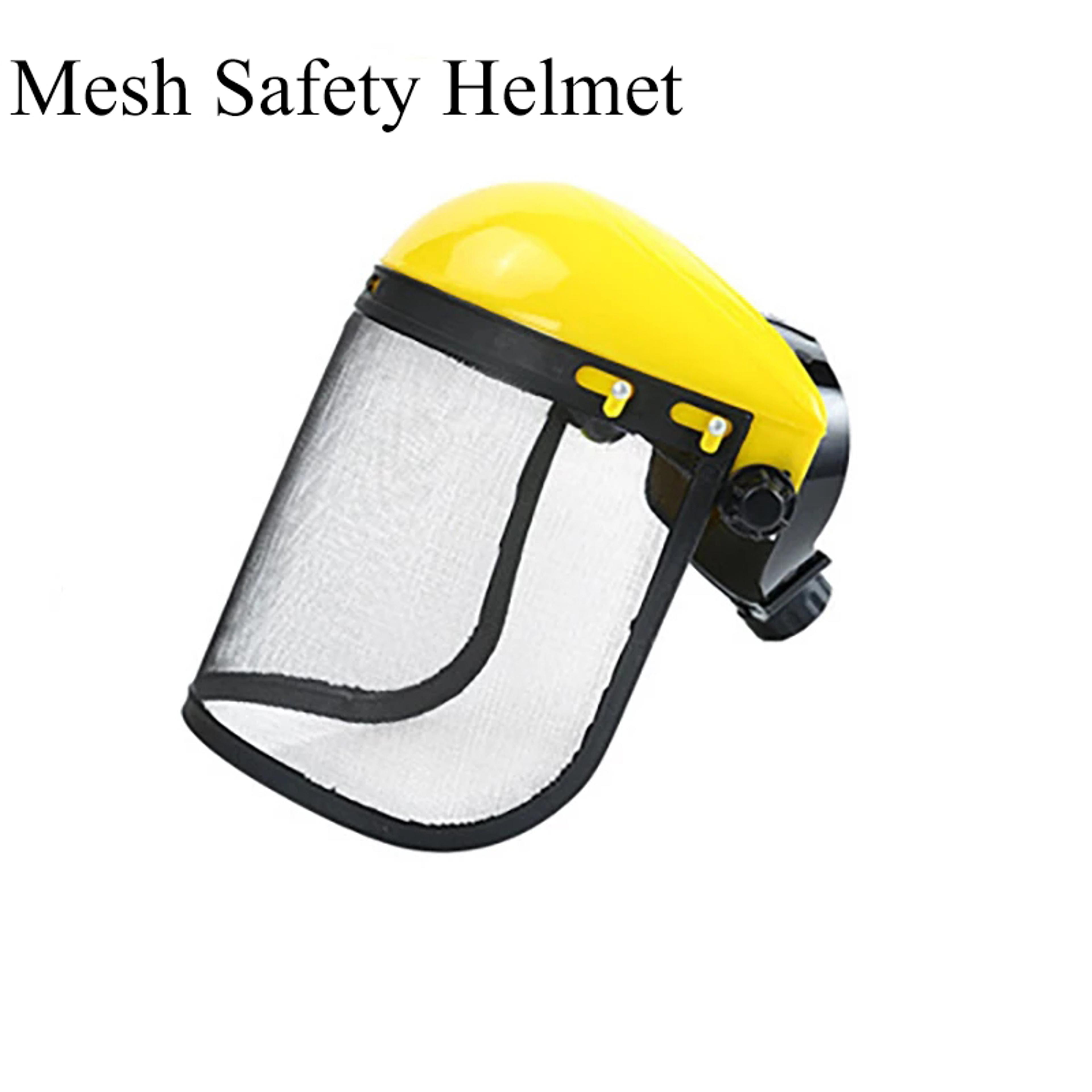 Forestry Safety Helmet With Full Face Mesh Visor For Brush Cutting 0