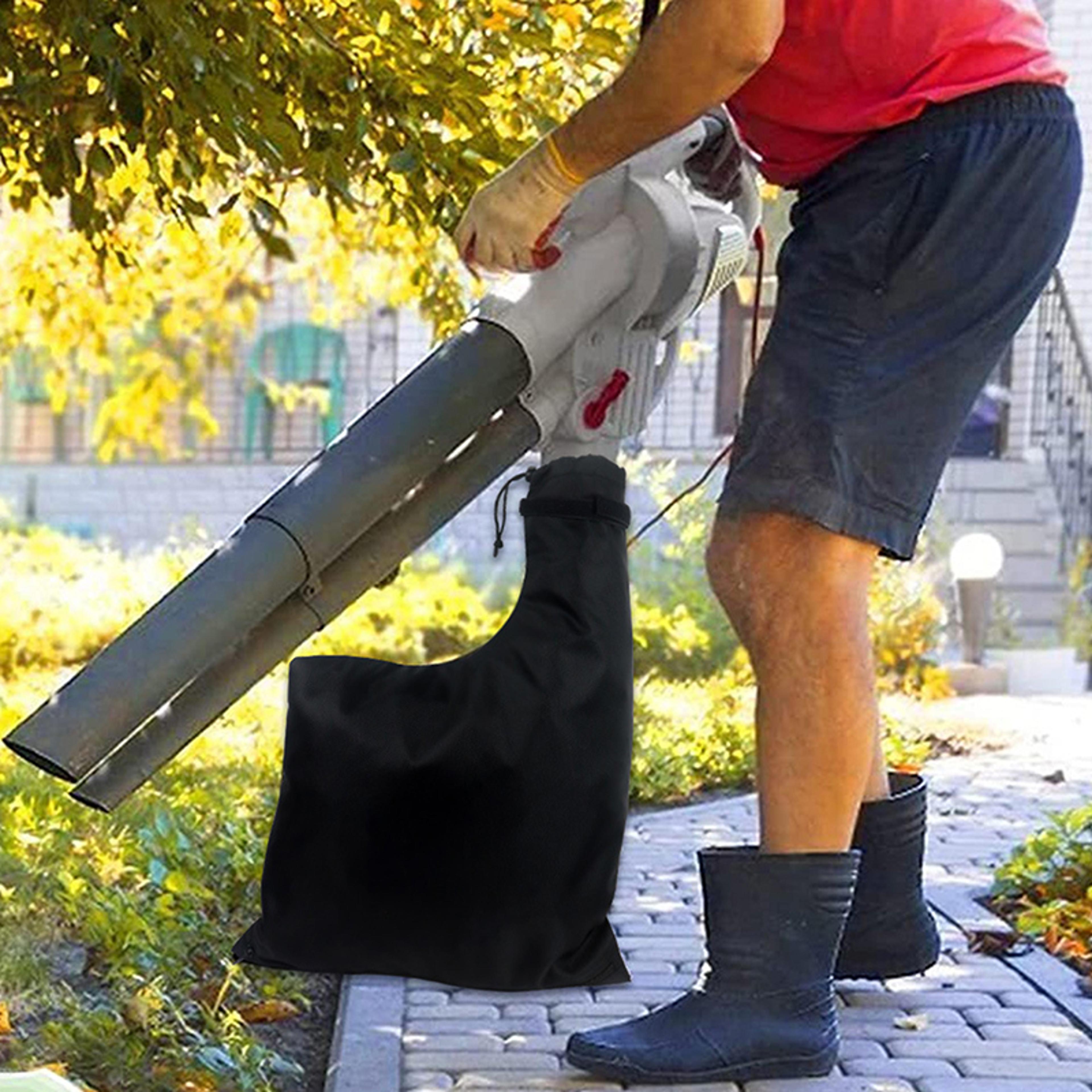 Universal Leaf Blower Vacuum Bag With Zippered Bottom And Oxford Fabric Collection Sack 1