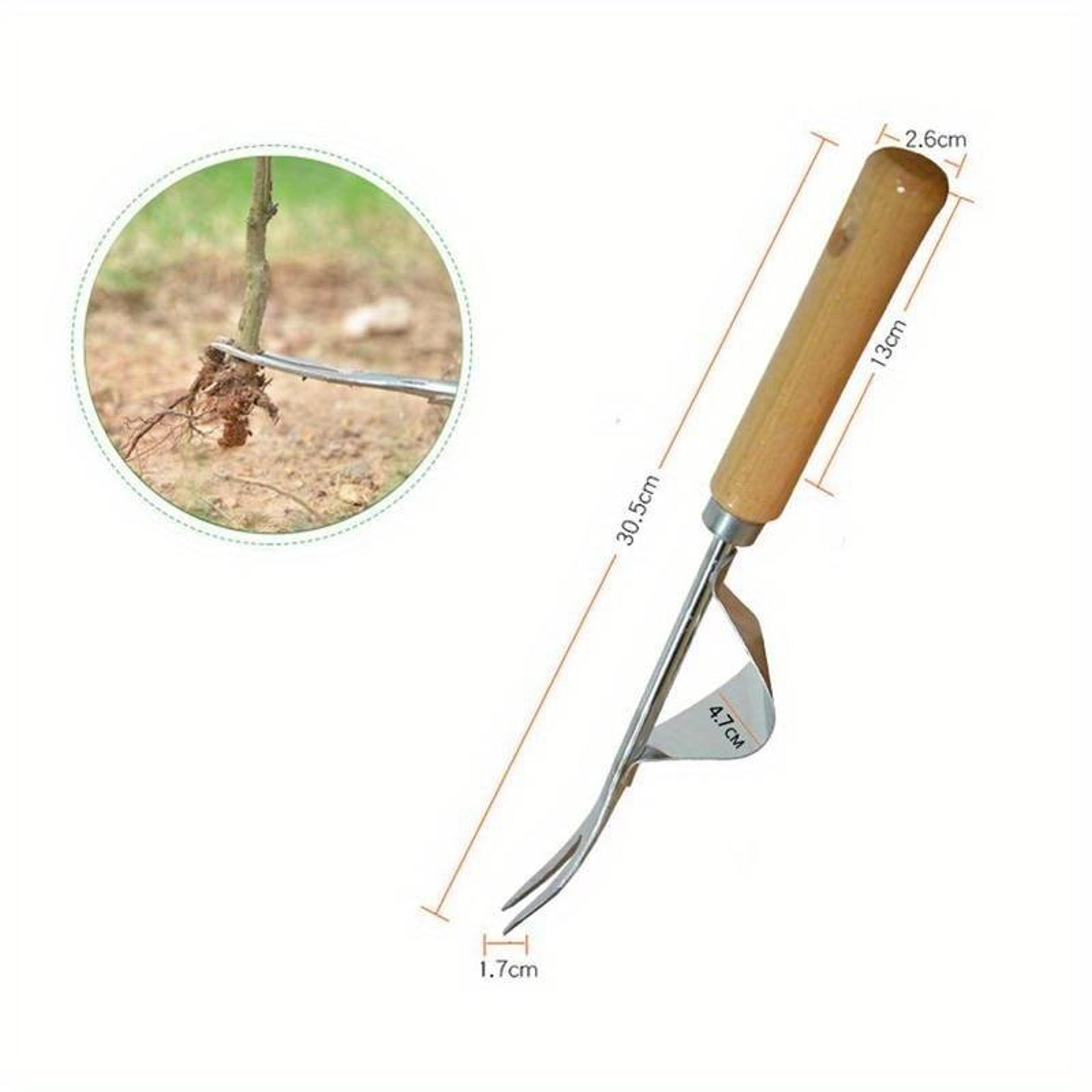 Steel Root Extractor Hand Weeder Garden Weed Puller Tool 5