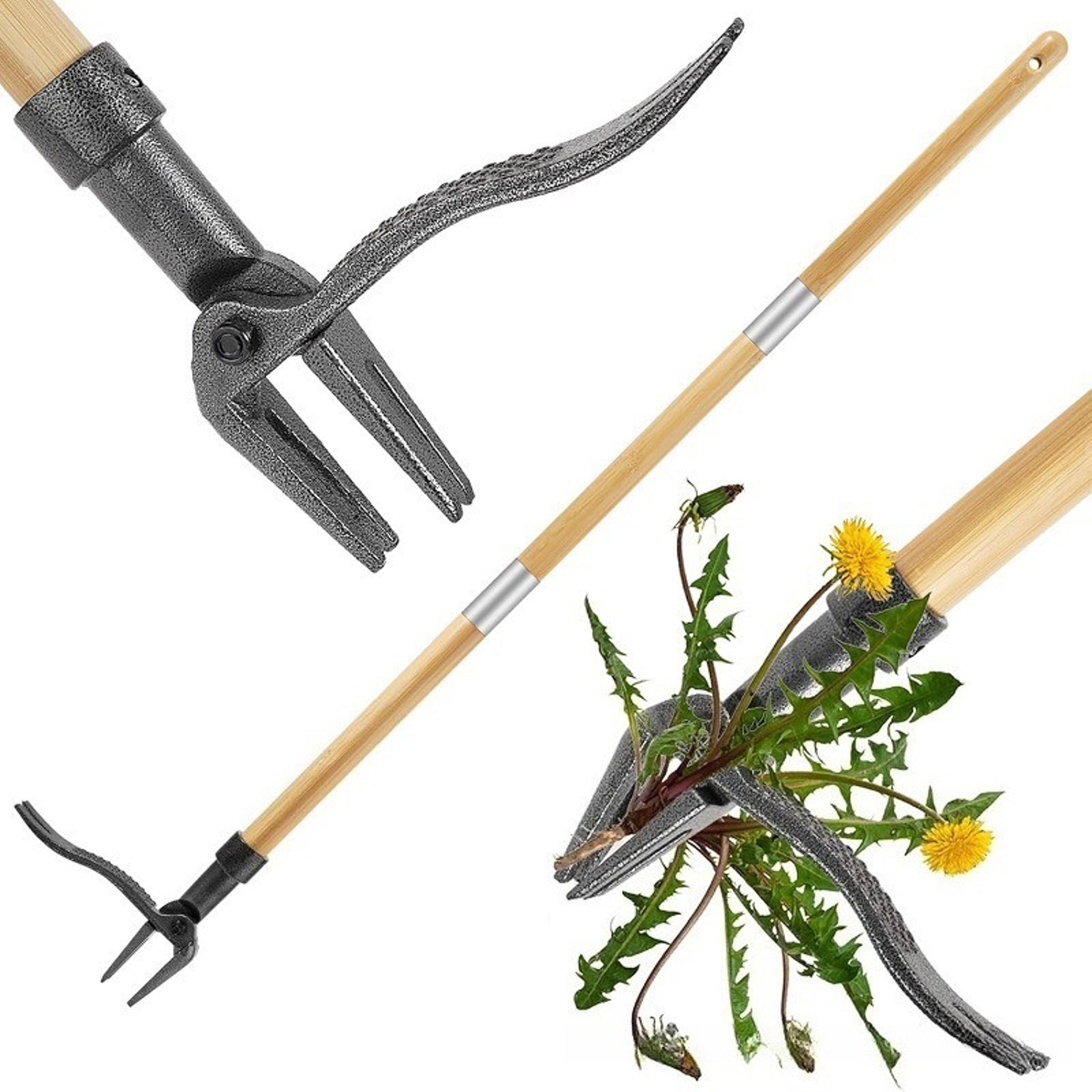Standing Weed Puller Adjustable Long Handle Weed Puller For Easy Root Removal 4