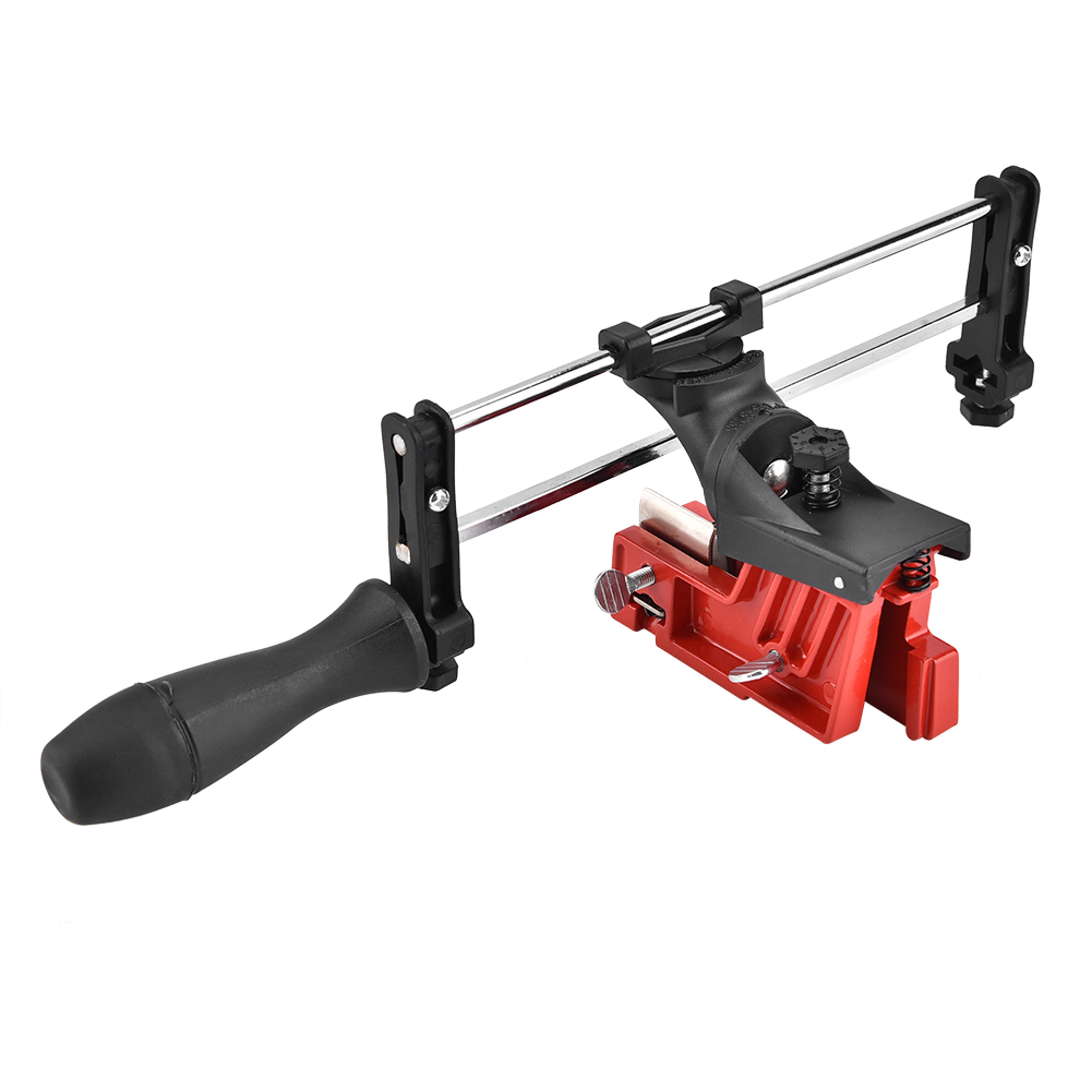 precision bar mounted chainsaw sharpener and filing guide