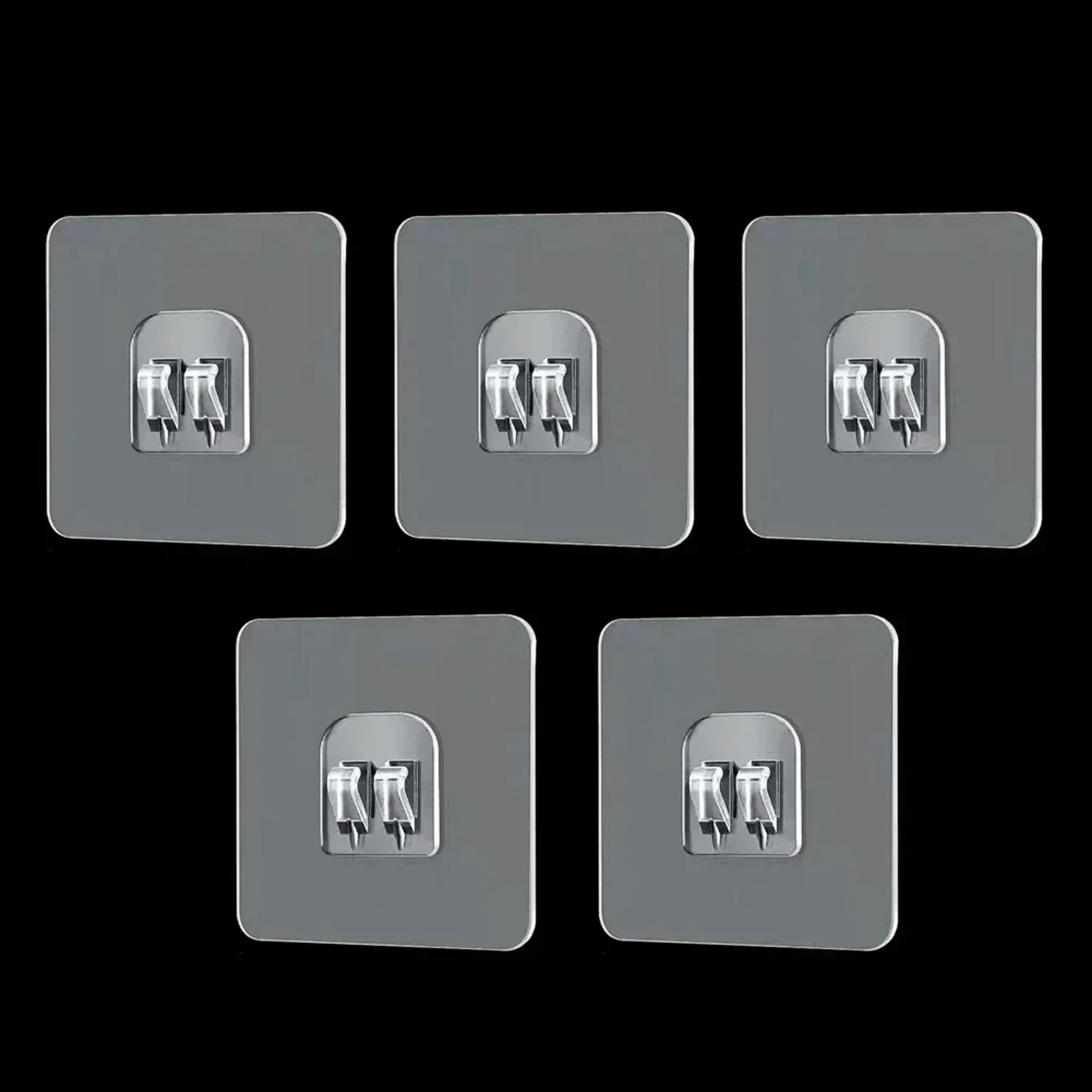 Adhesive Wall Hooks For Wire Shelves No Drill Transparent Mounts 0