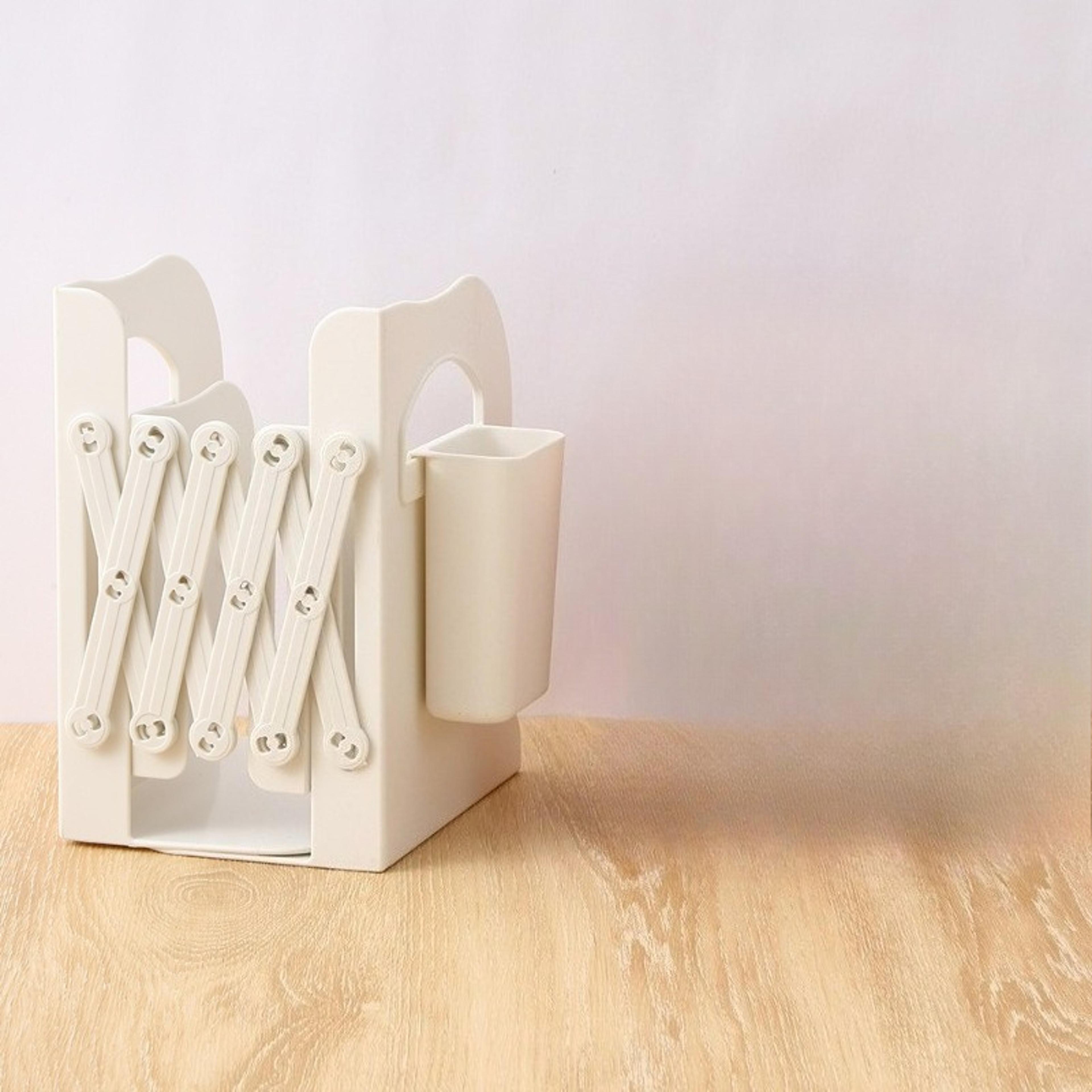 Adjustable Bookends Expandable Desktop Book Organizer And Book Stand 2