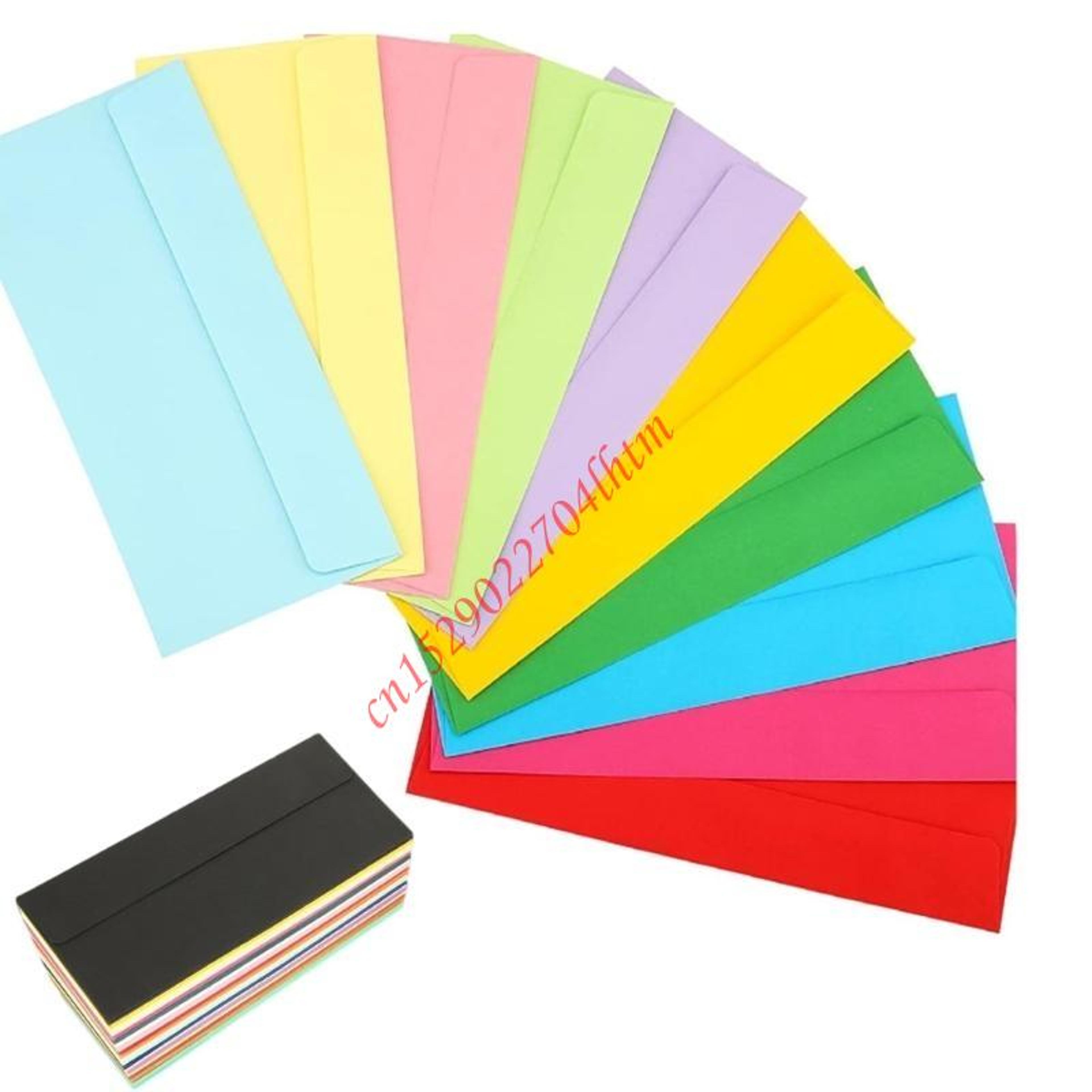 pack colorful envelopes self seal business and mailing envelopes
