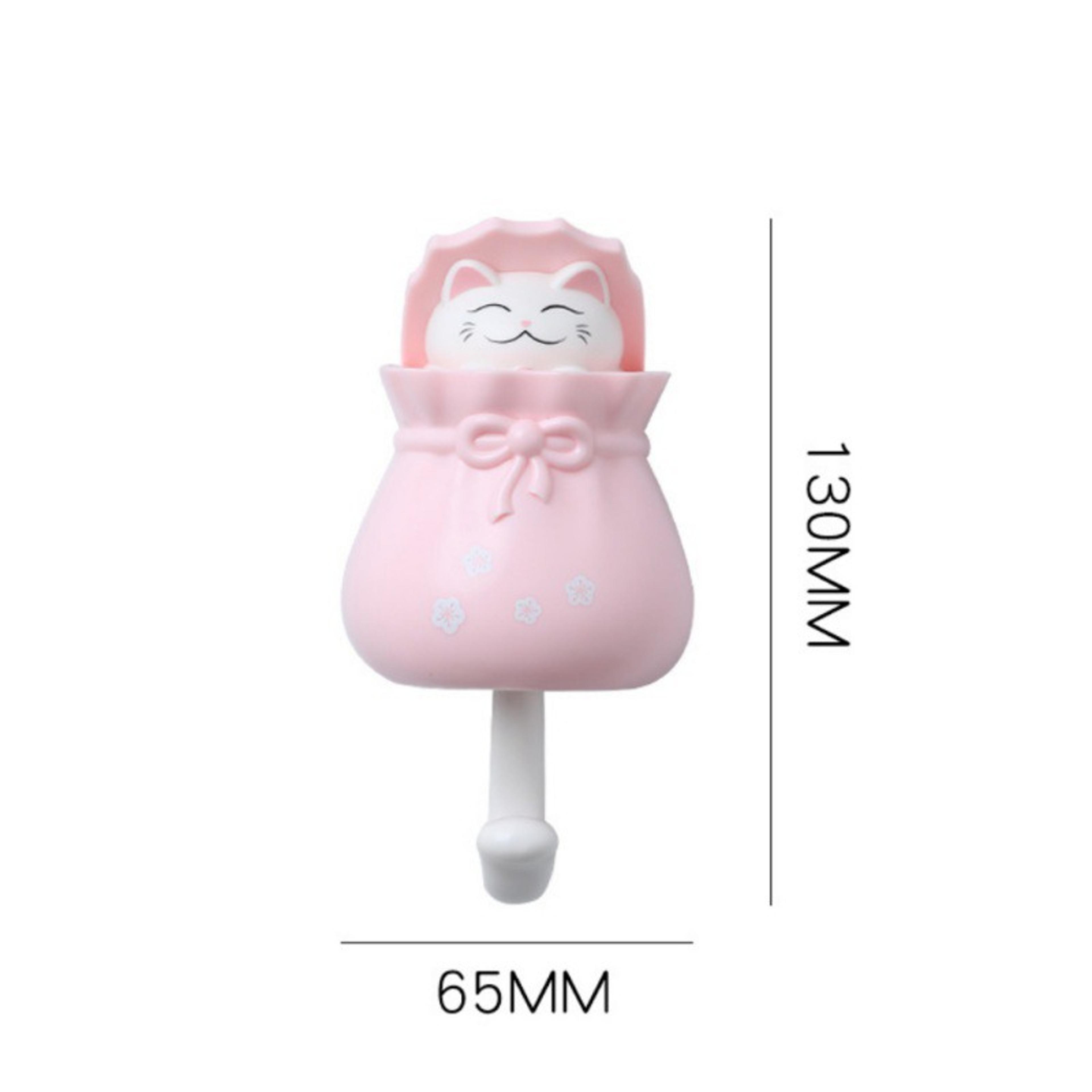Cute Cat Wall Hooks Self Adhesive Key Holder And Decorative Organizer 4