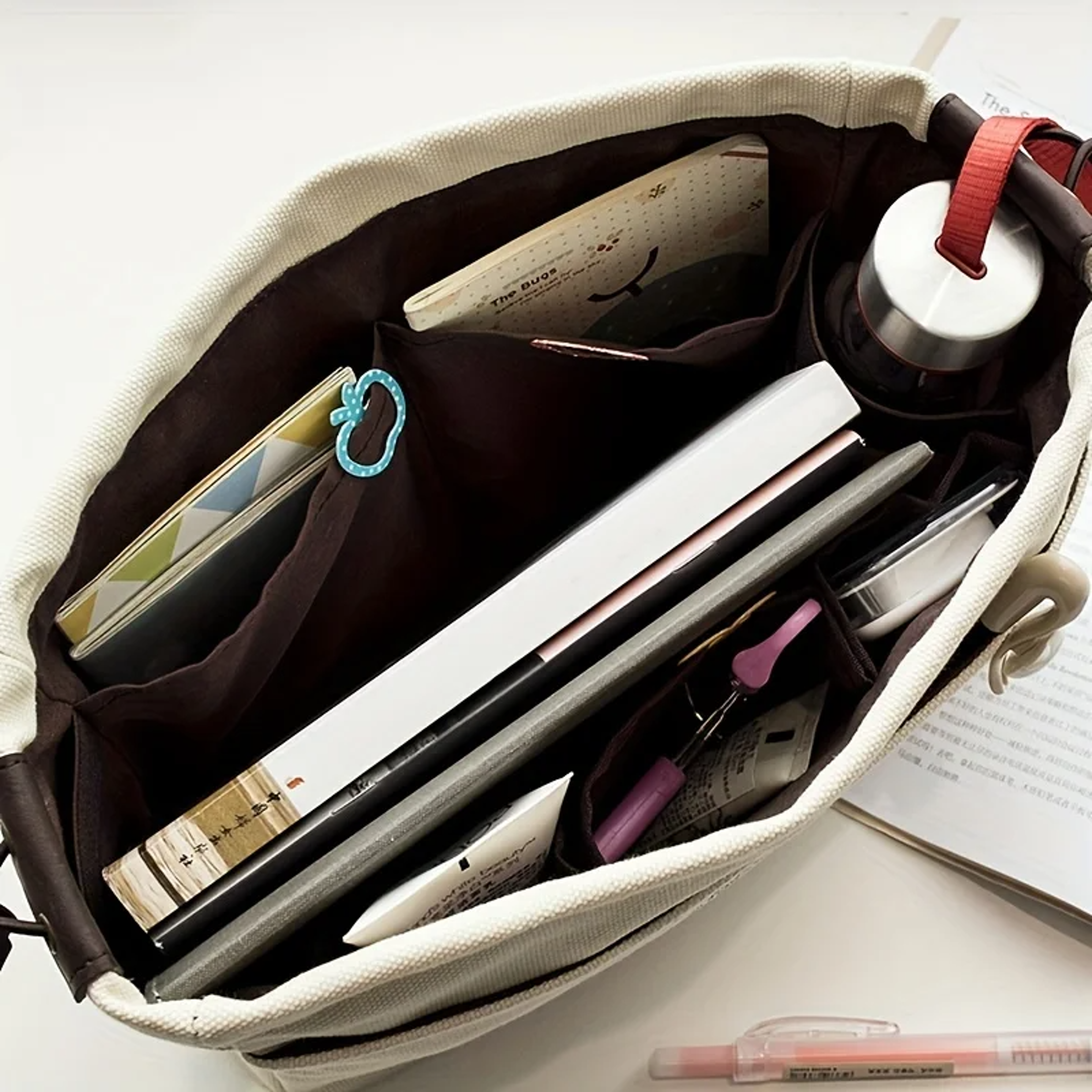 Multi Pocket Purse Organizer Insert Drawstring Travel Storage Bag 2