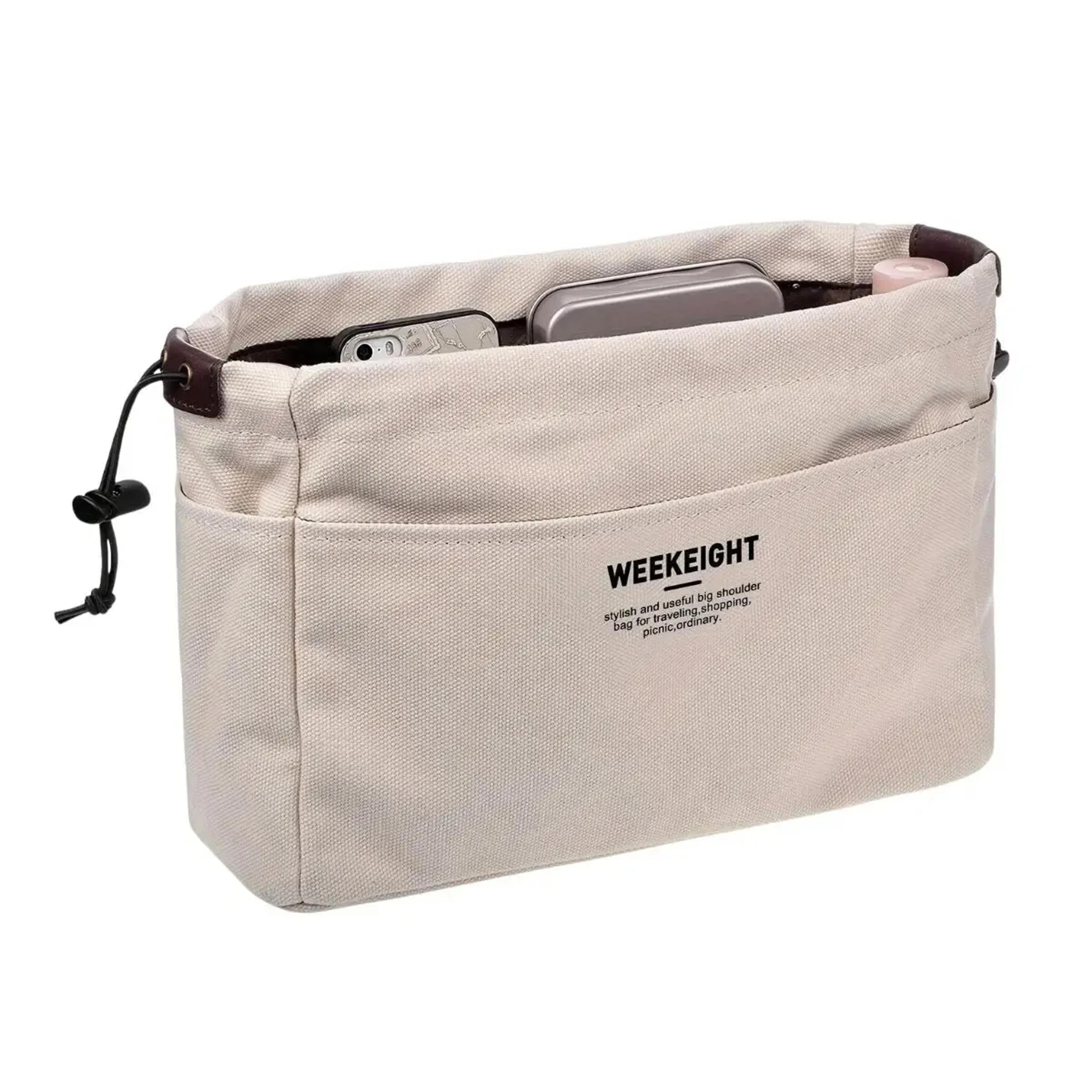 Multi Pocket Purse Organizer Insert Drawstring Travel Storage Bag 6