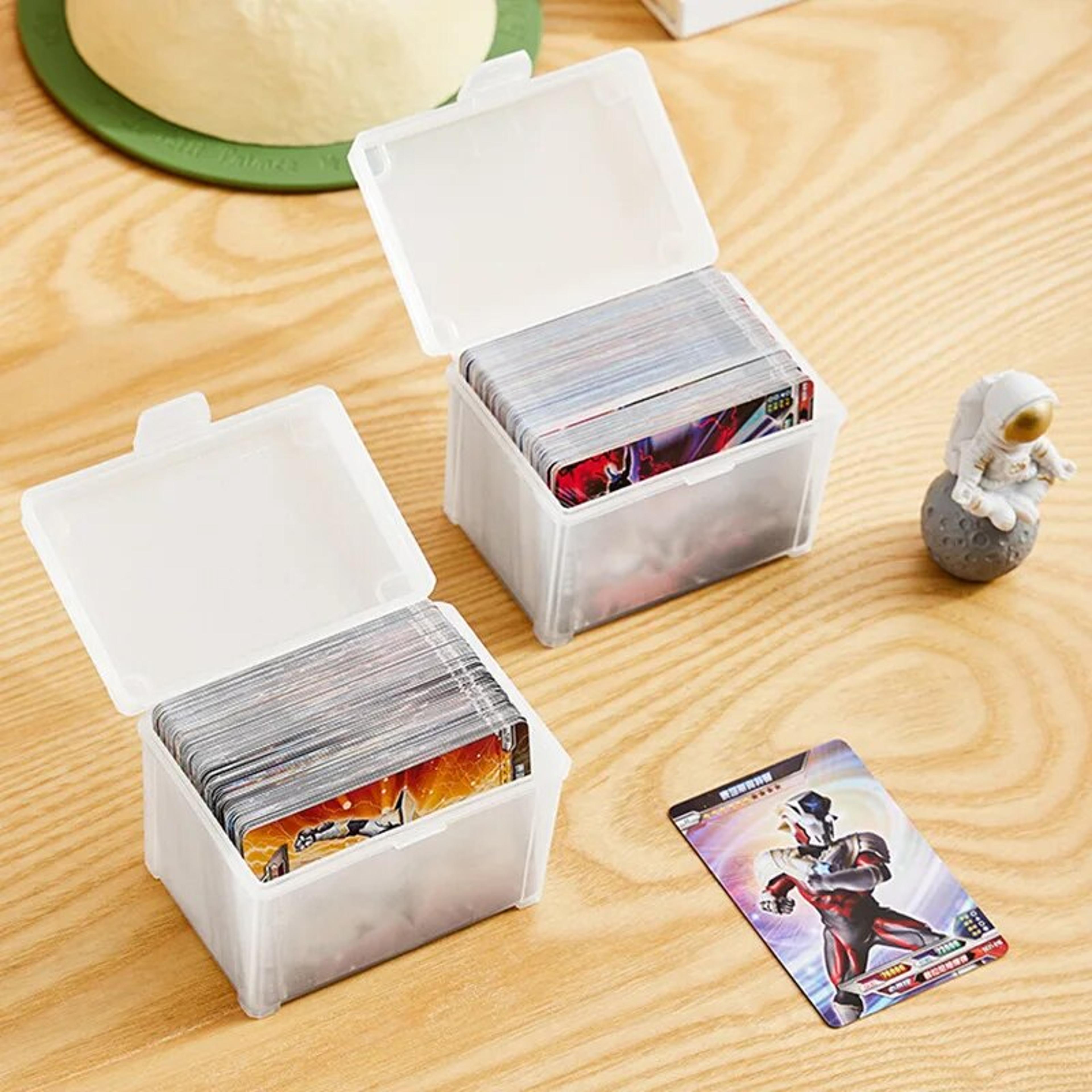 Small Plastic Storage Box With Flip Top Lid For Jewelry Cards And Accessories 2