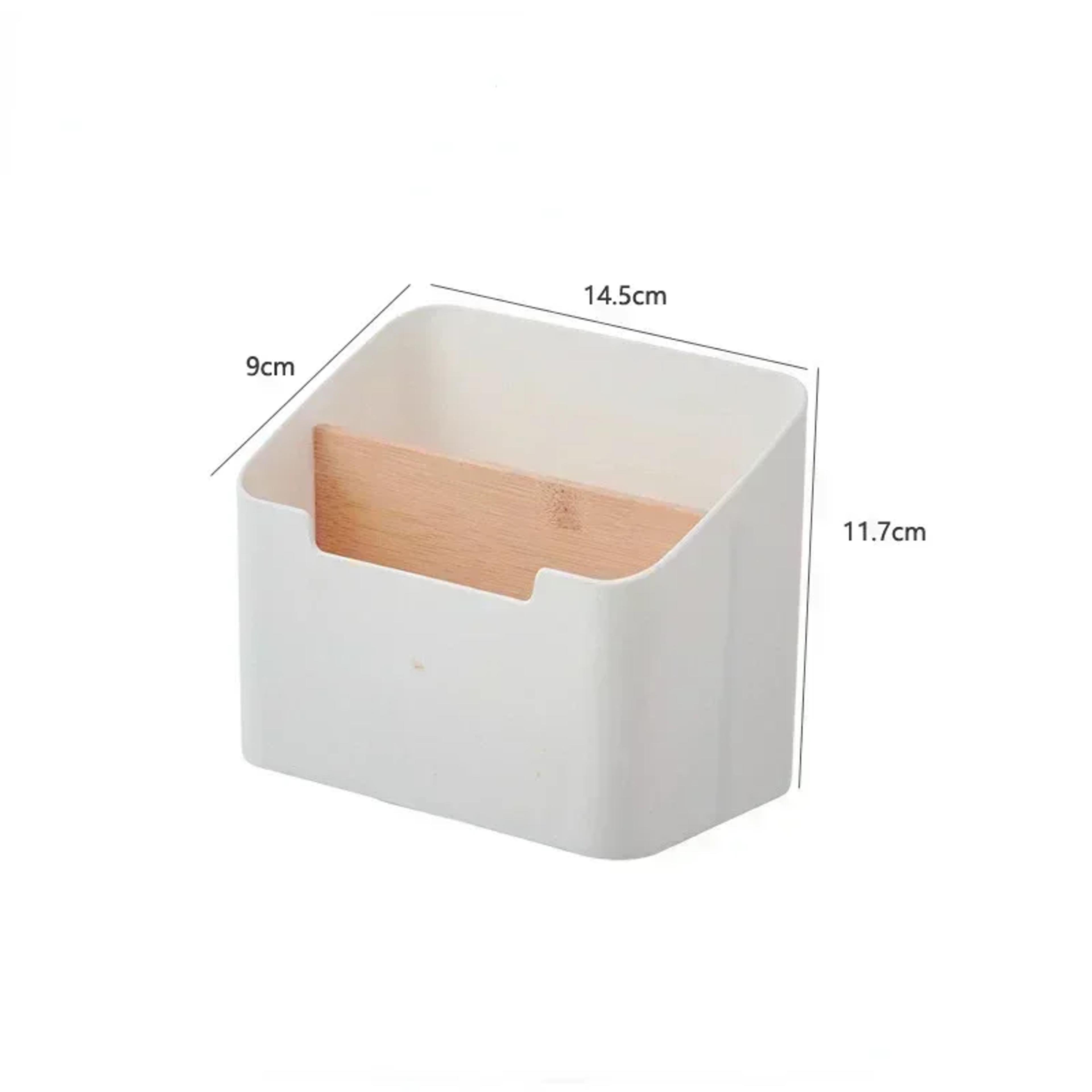 PU Leather Remote Control Organizer And TV Remote Holder Desktop Storage Box 7