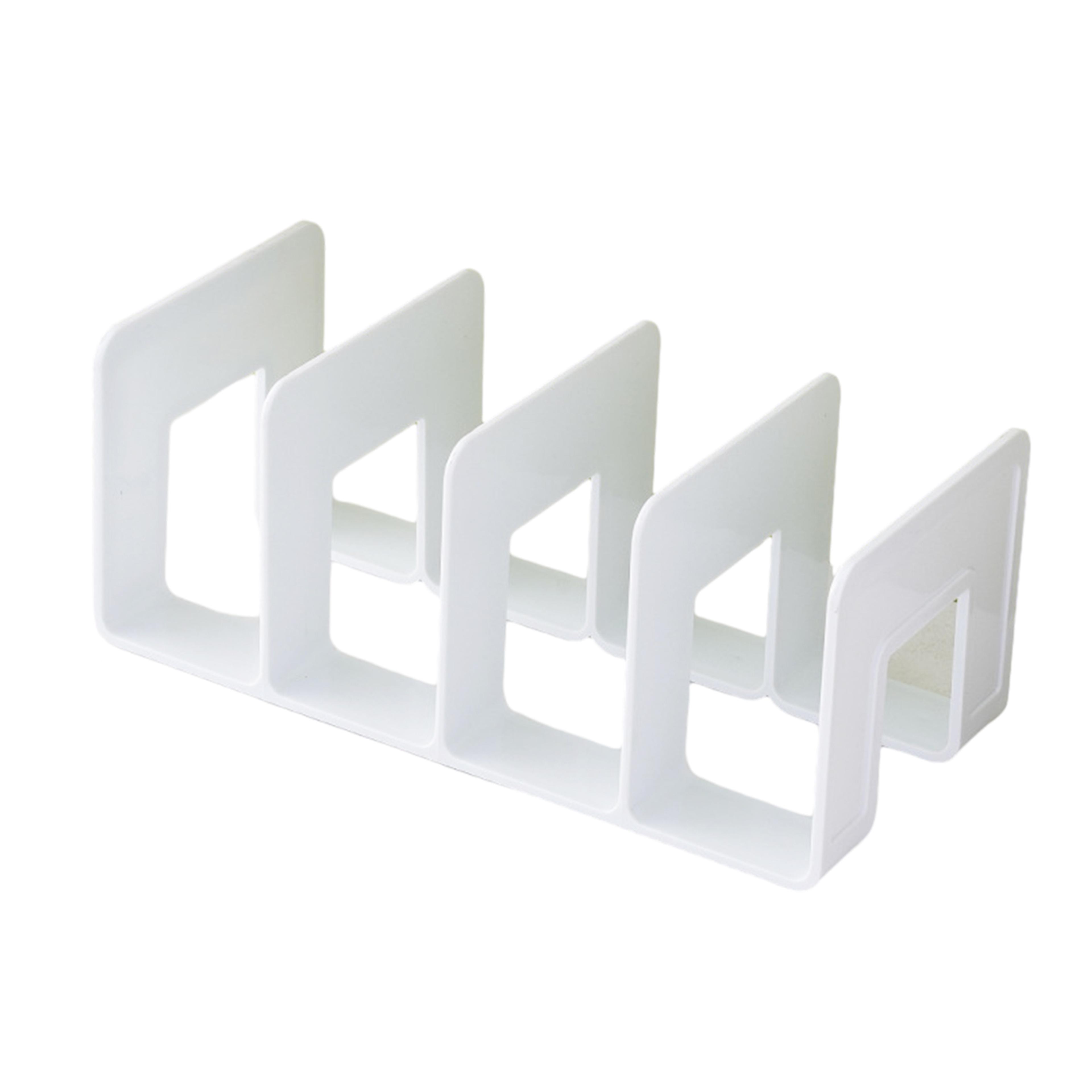 Space Saving Desk File Organizer Plastic File Sorter For Books Papers And Folders 9