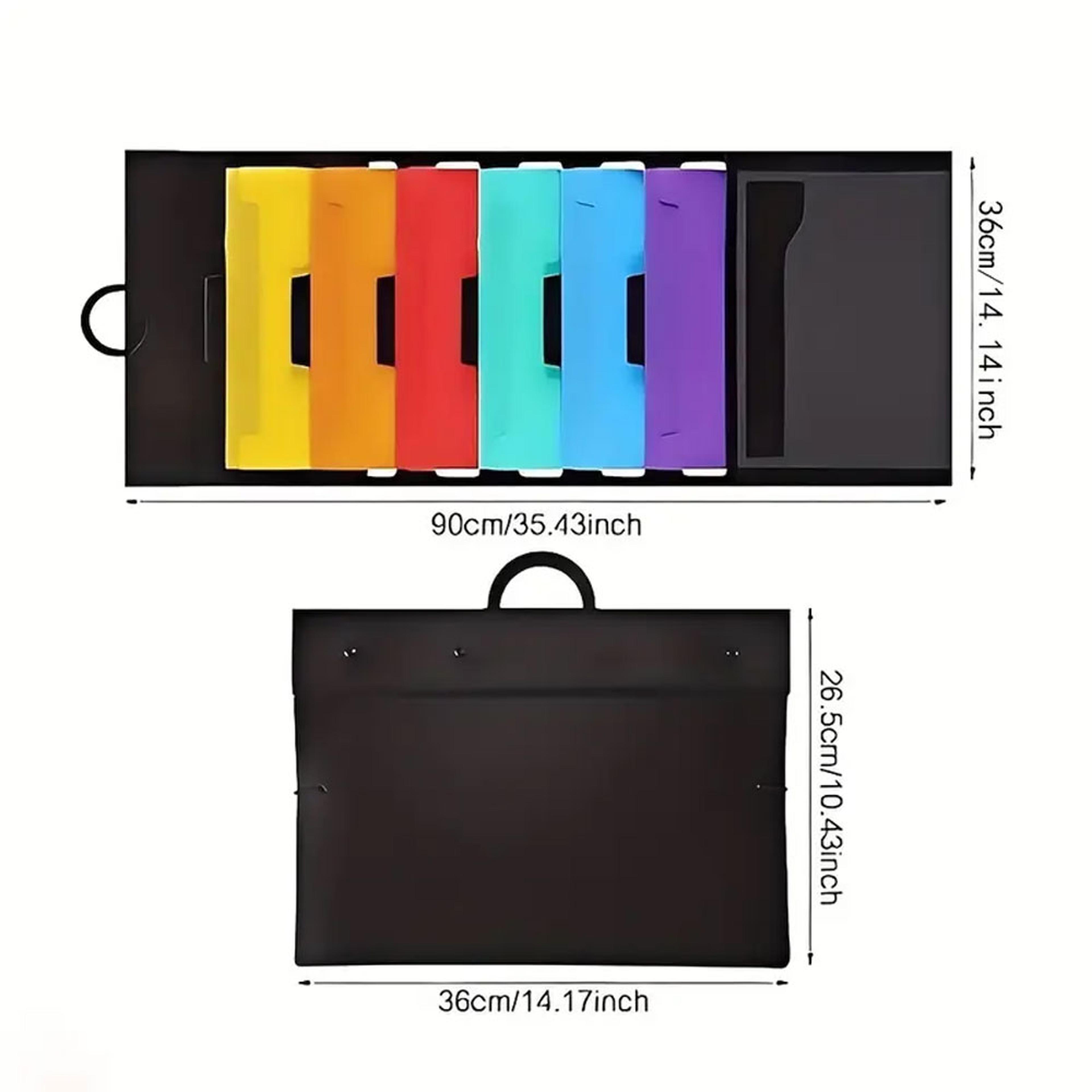 Pocket Hanging File Organizer Wall Mounted Document Organizer For Home Office And Classroom 2