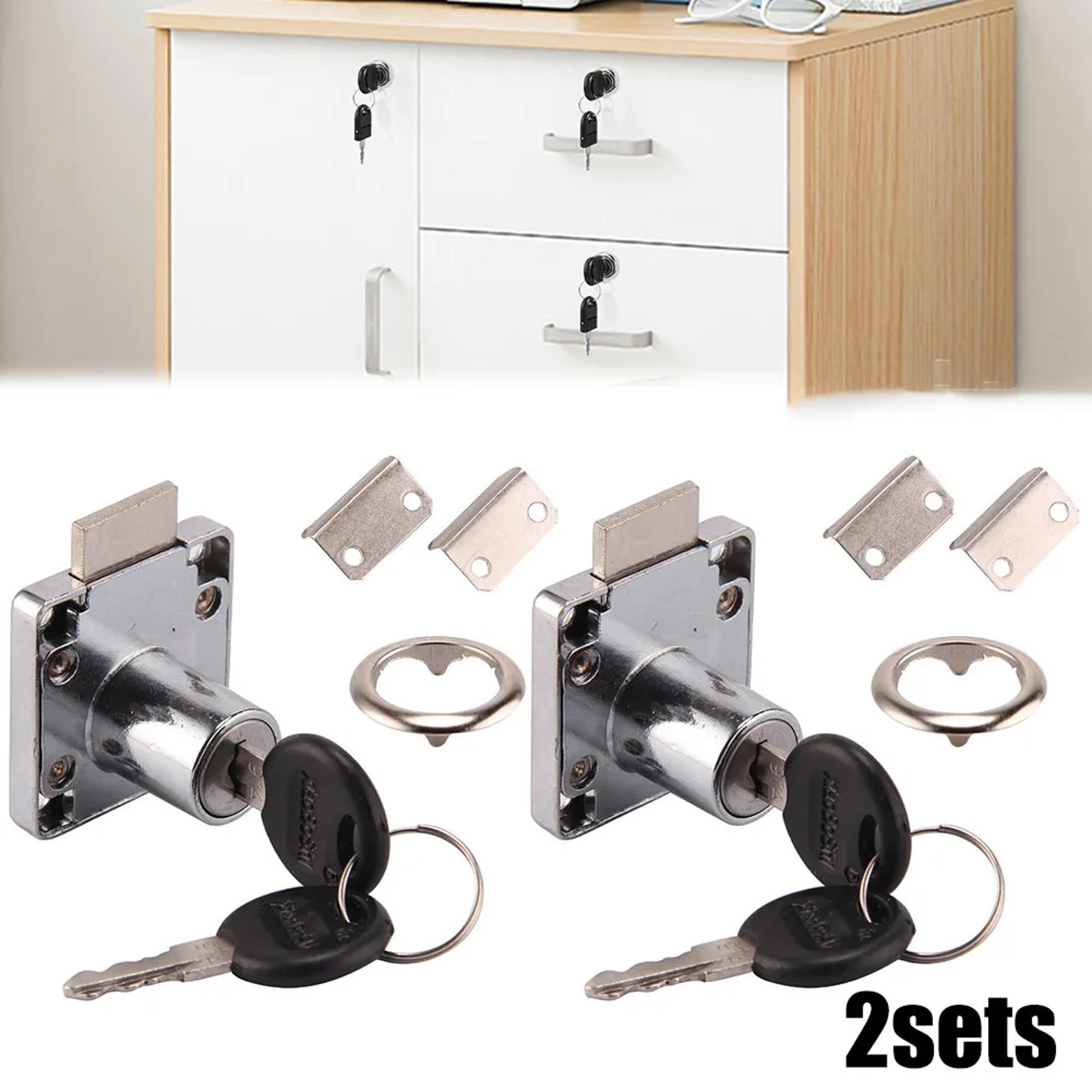 pack steel cam locks for cabinets drawers and mailboxes with keys
