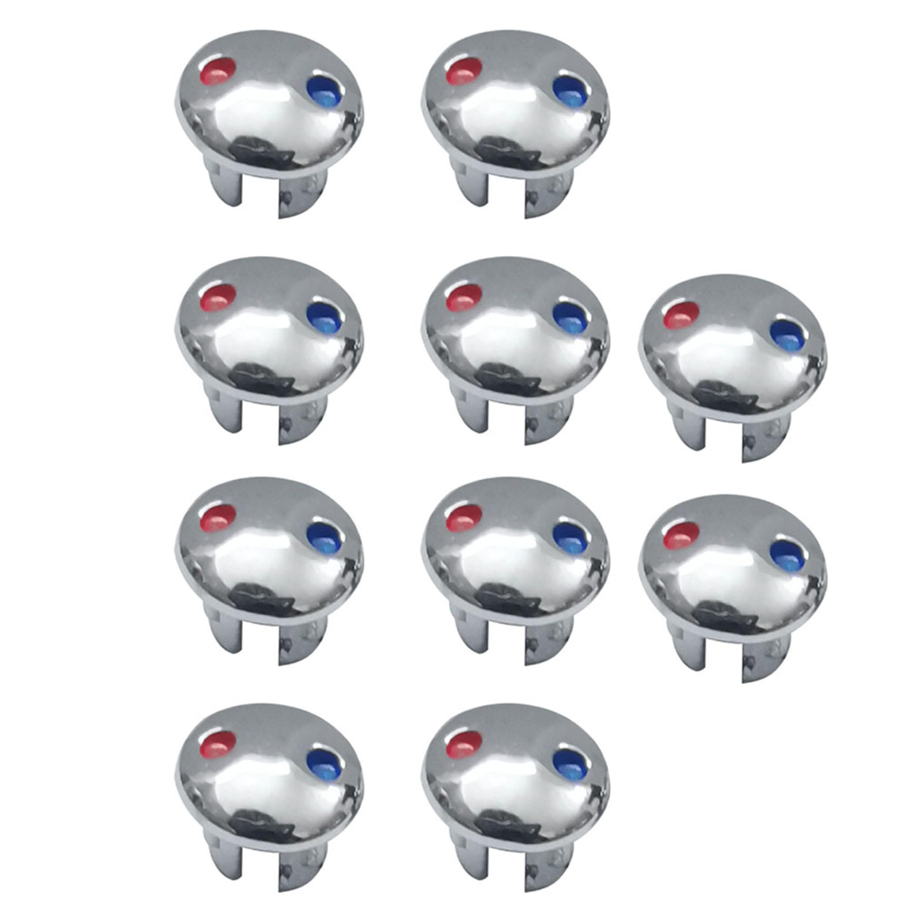 Faucet Handle Index Buttons Hot Cold Water Indicators For Kitchen And Bathroom Taps 6