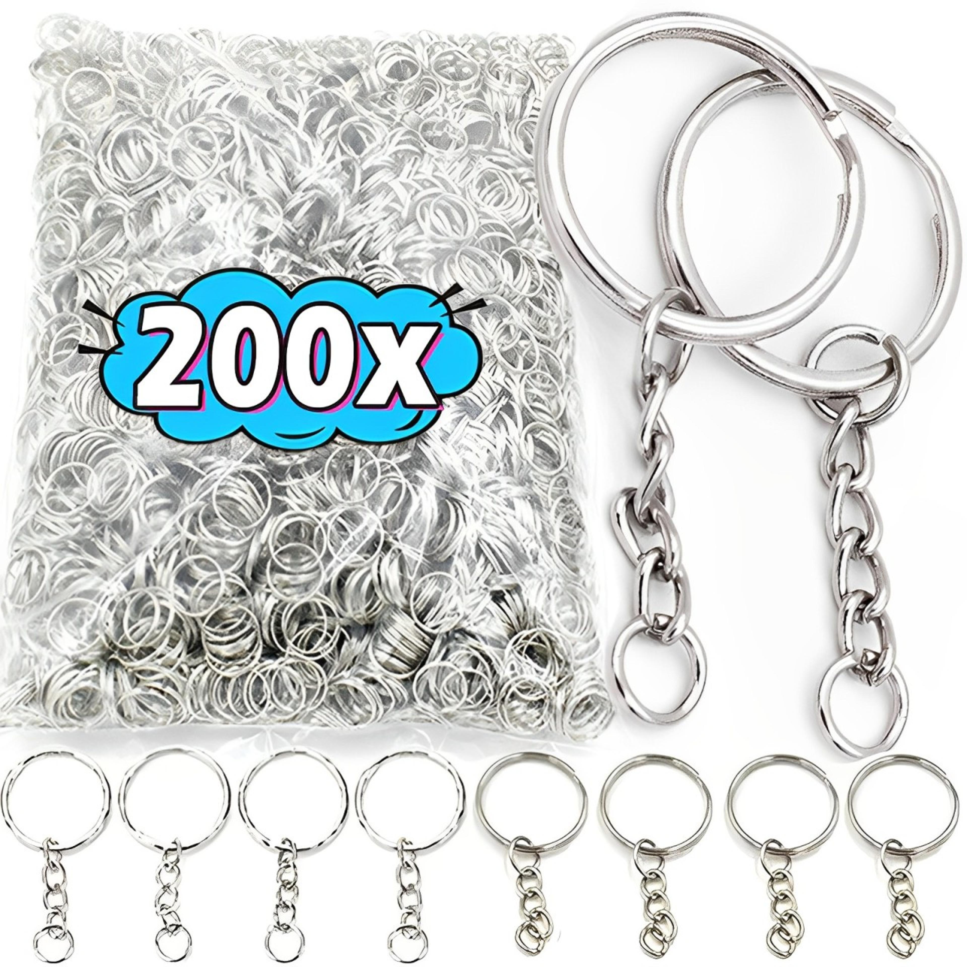 Silver Plated Metal Split Key Rings For DIY Keychains And Crafts 1
