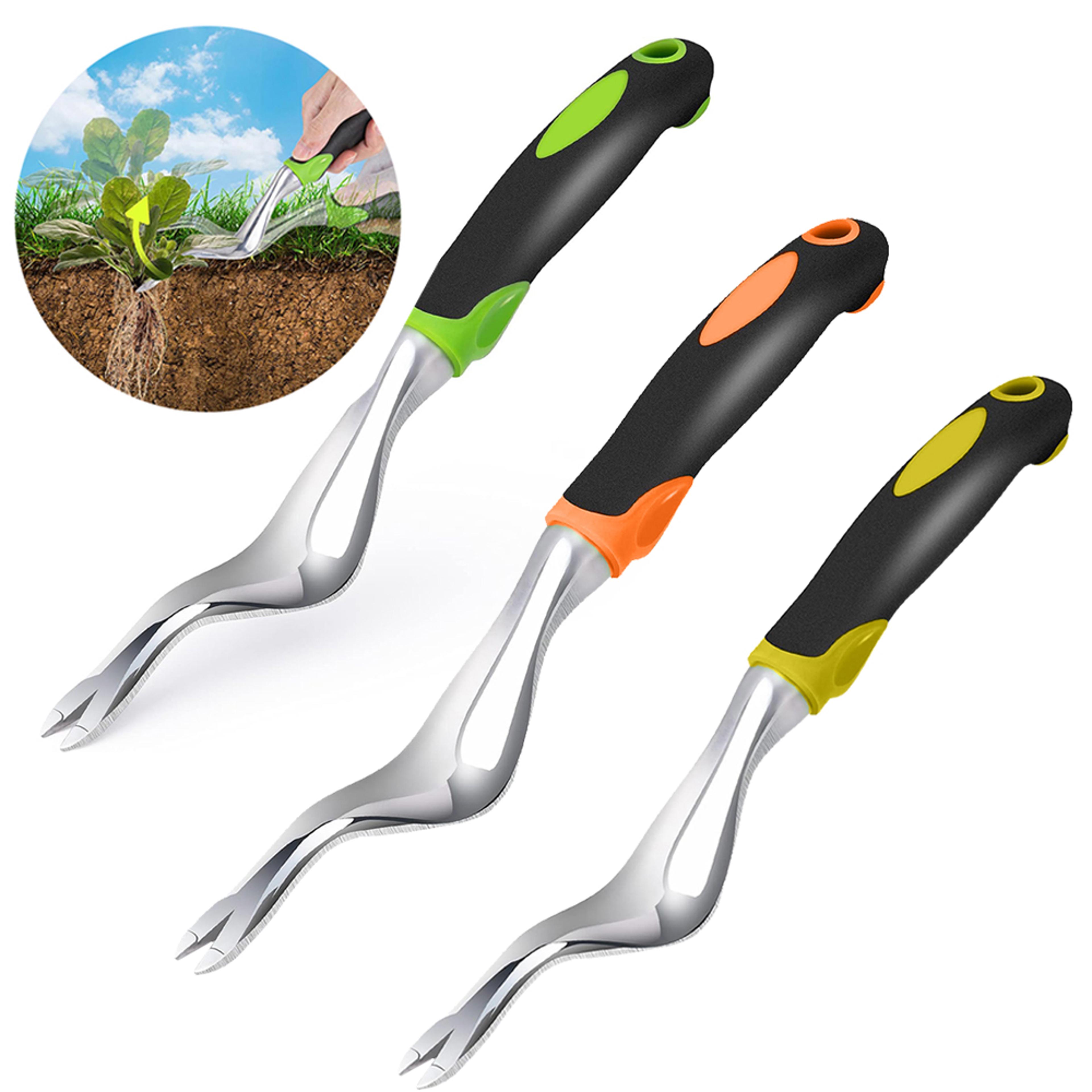 Ergonomic Hand Weeder Tool Garden Weed Puller And Root Remover 0