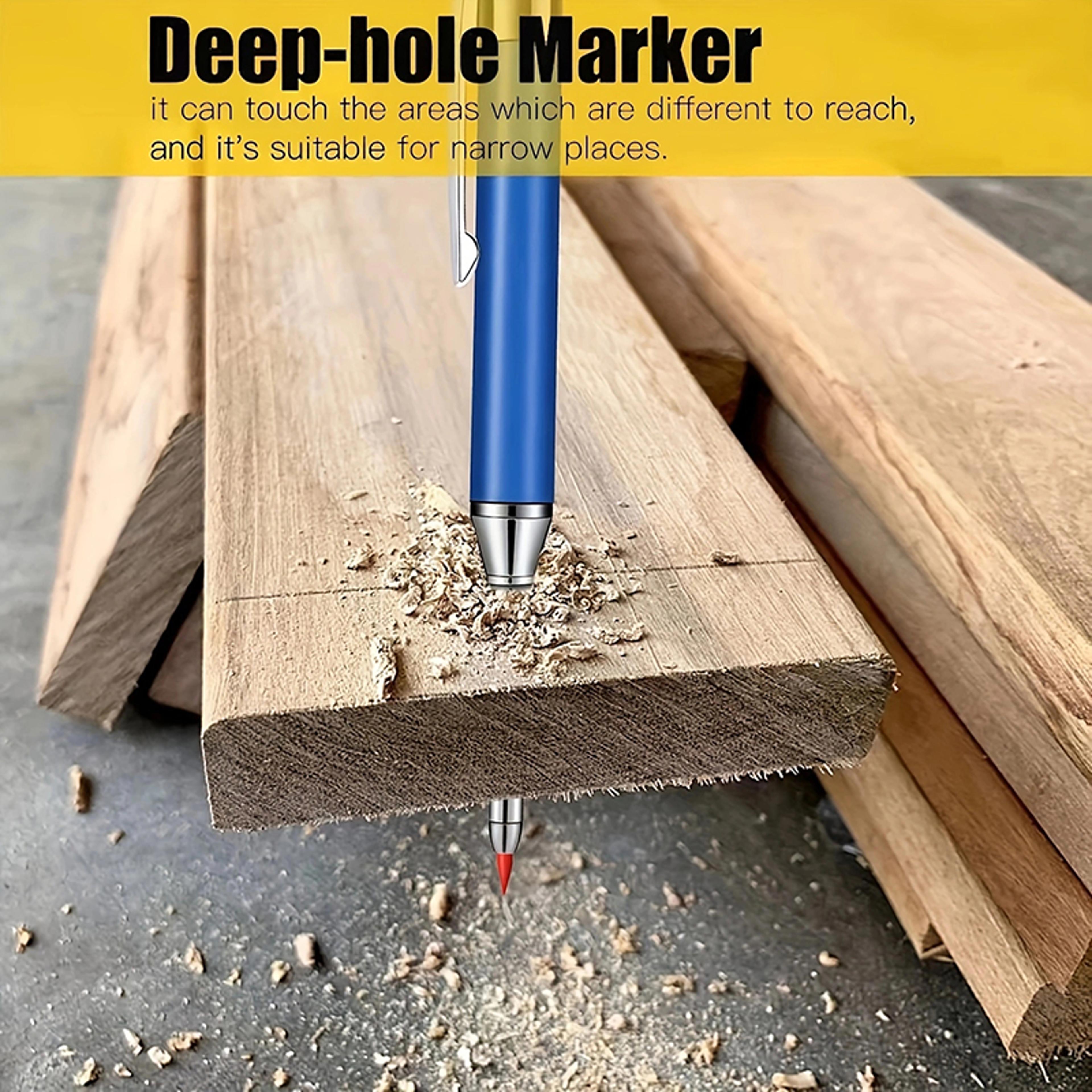 Carpenter Mechanical Pencil Deep Hole Woodworking Marker 3