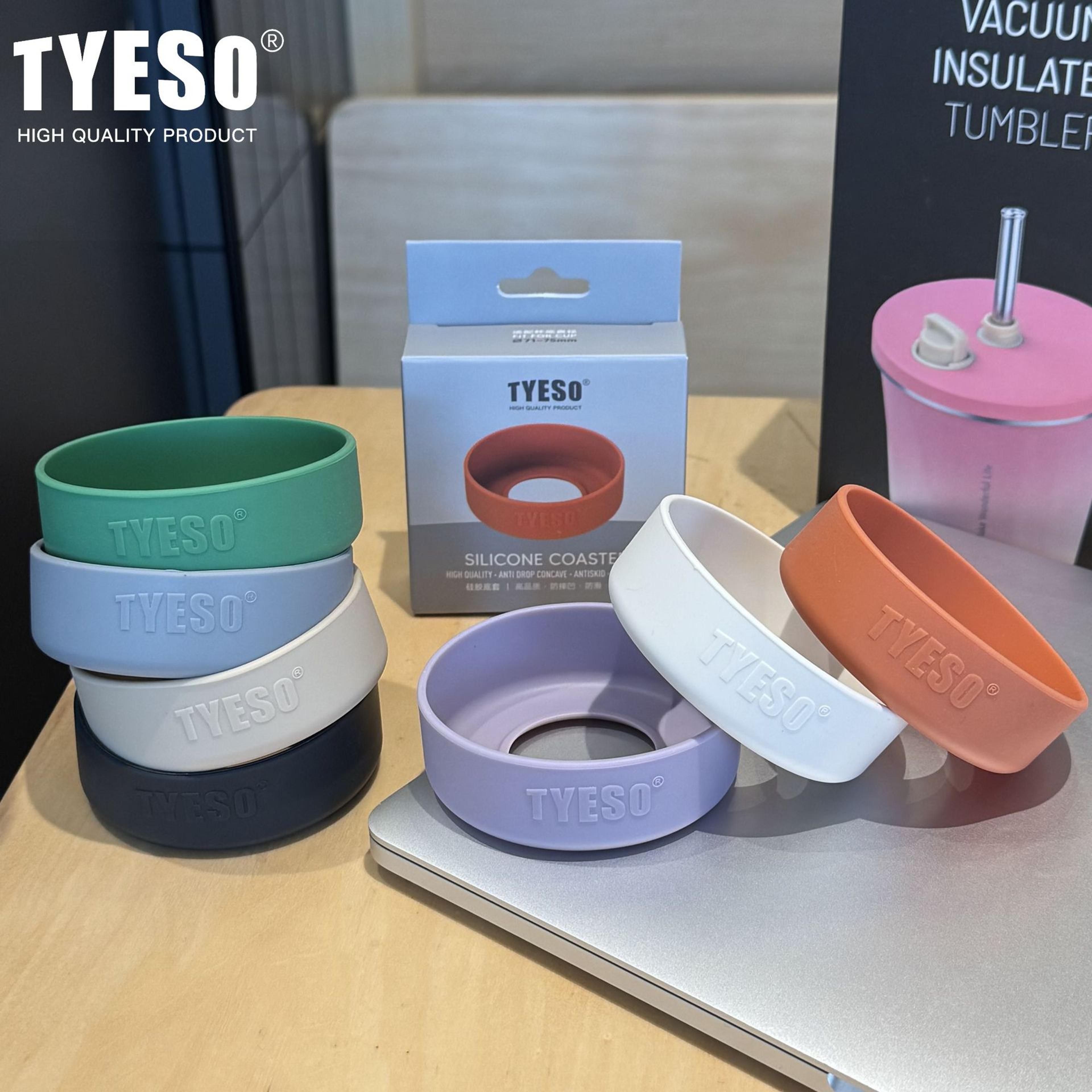 tyeso silicone water bottle boot anti slip protective bottom sleeve