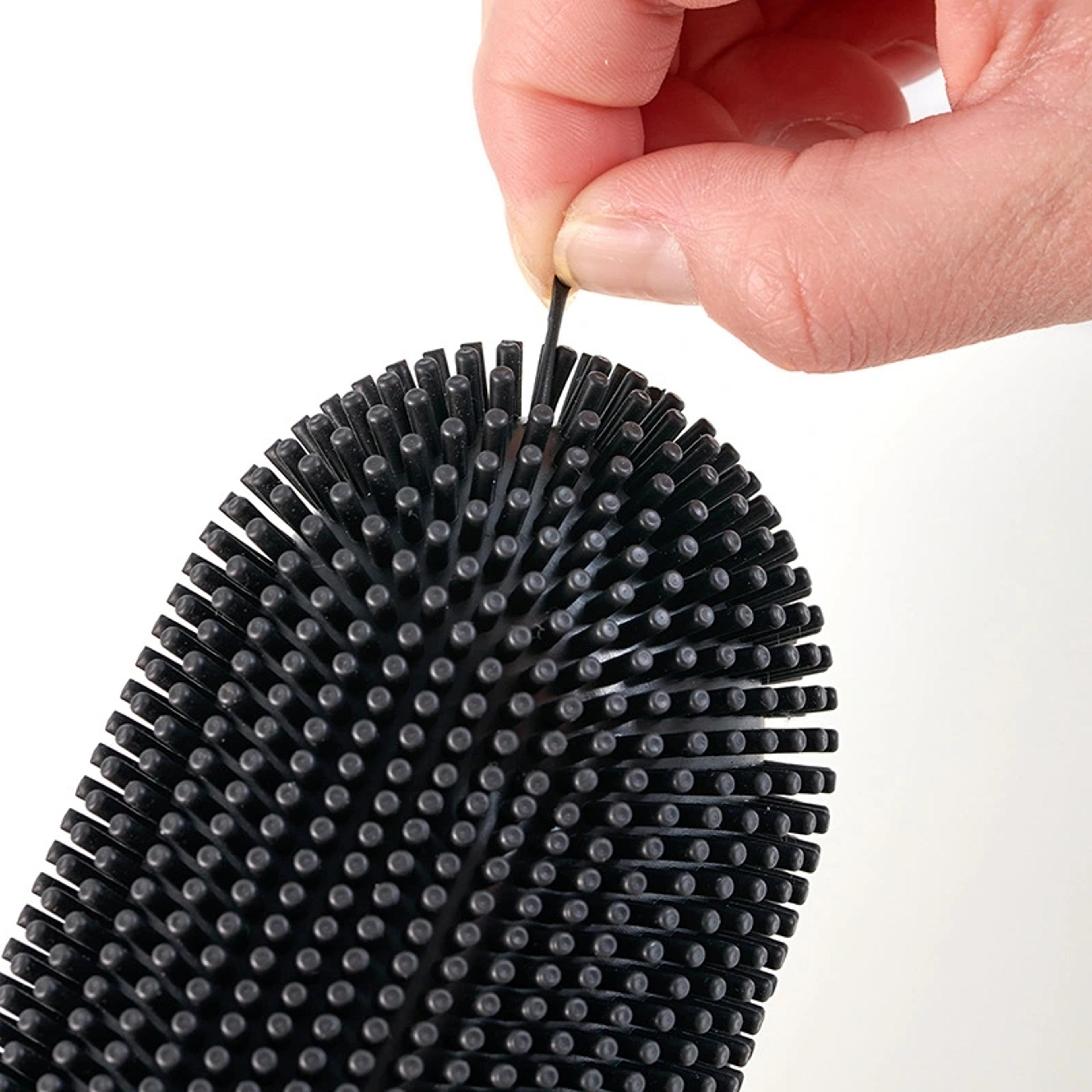 Luxury Long Handle Toilet Brush With Holder Wall Mounted Deep Cleaning Bathroom Brush 2