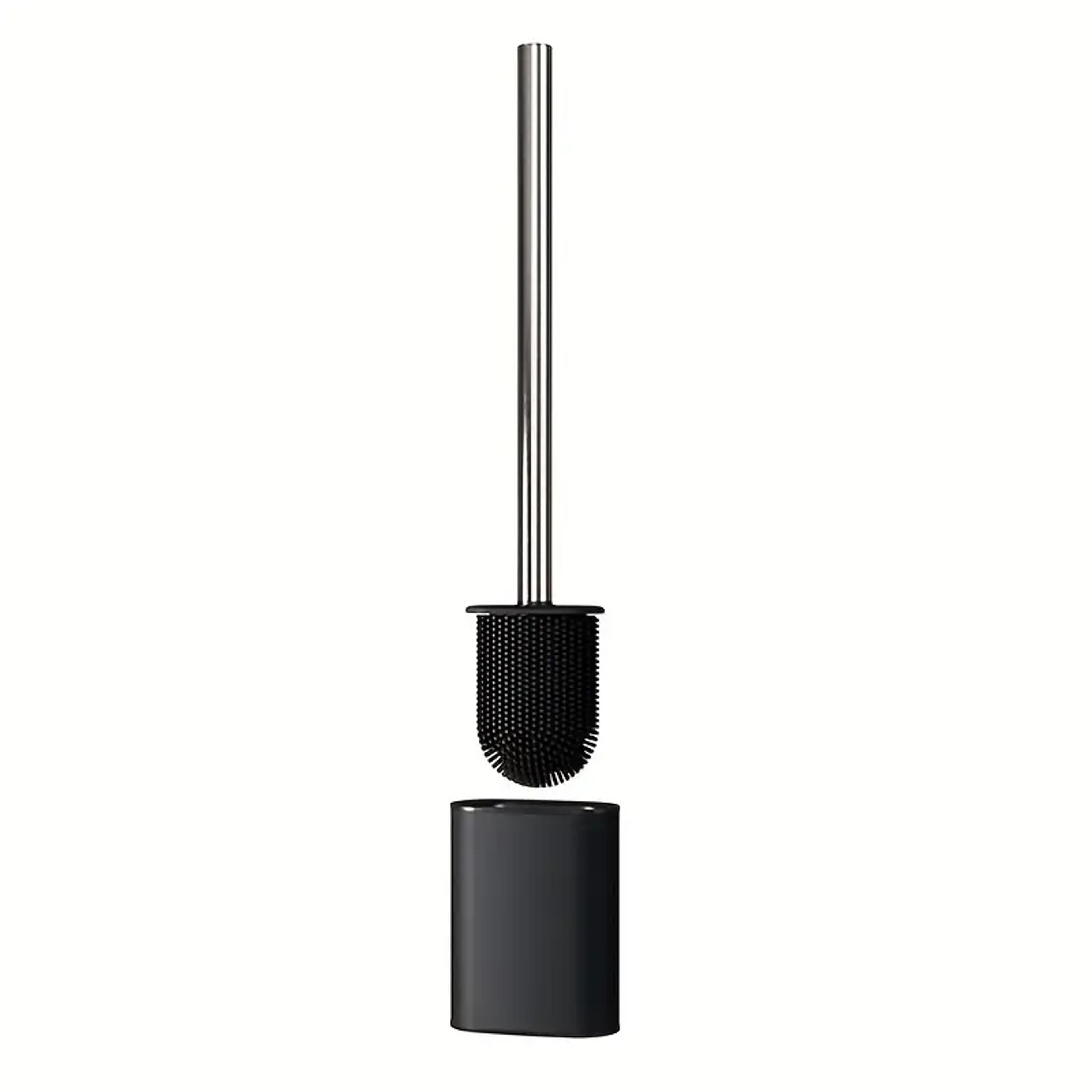 Luxury Long Handle Toilet Brush With Holder Wall Mounted Deep Cleaning Bathroom Brush 6