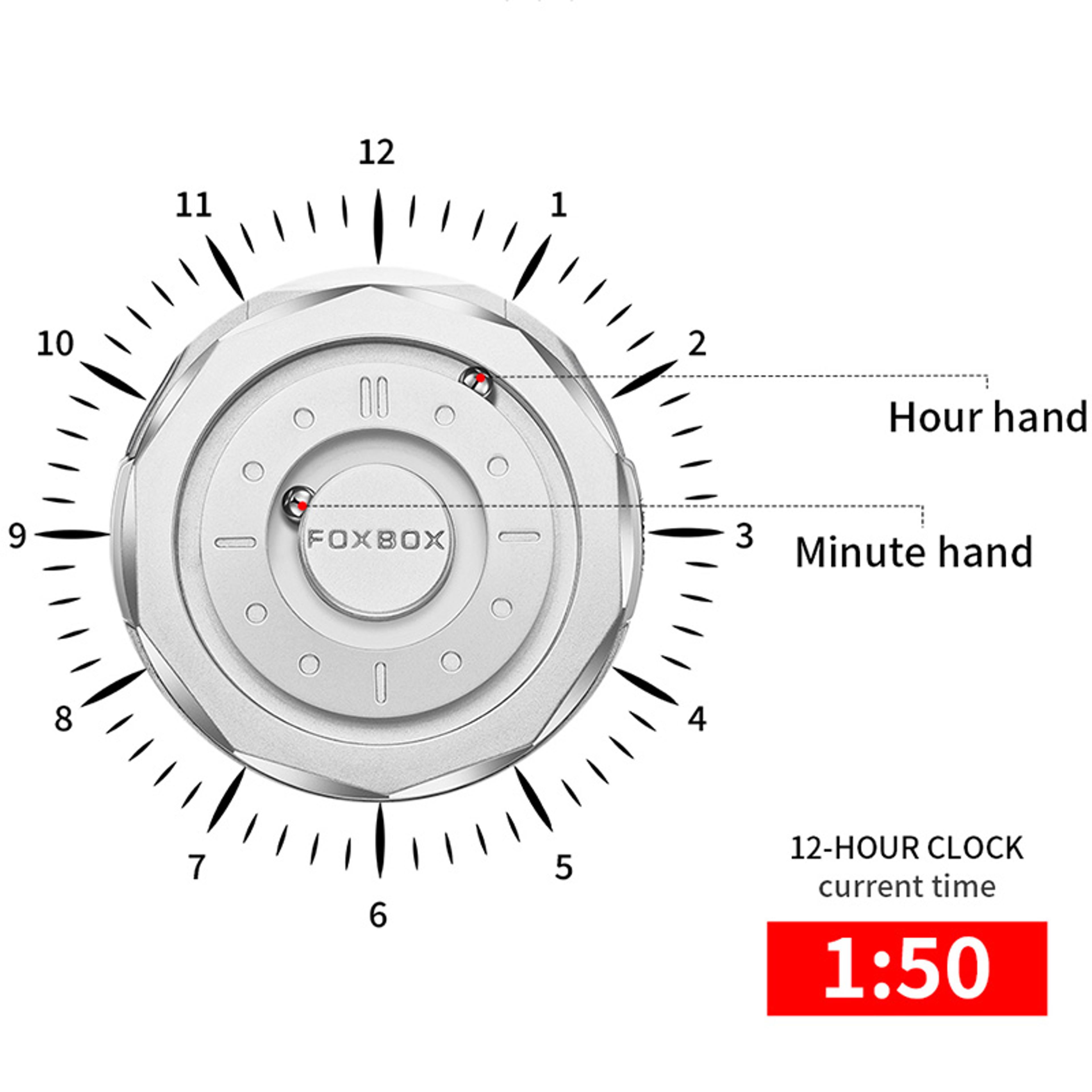 Magnetic Scrolling Pointer Waterproof Quartz Watch For Men 2