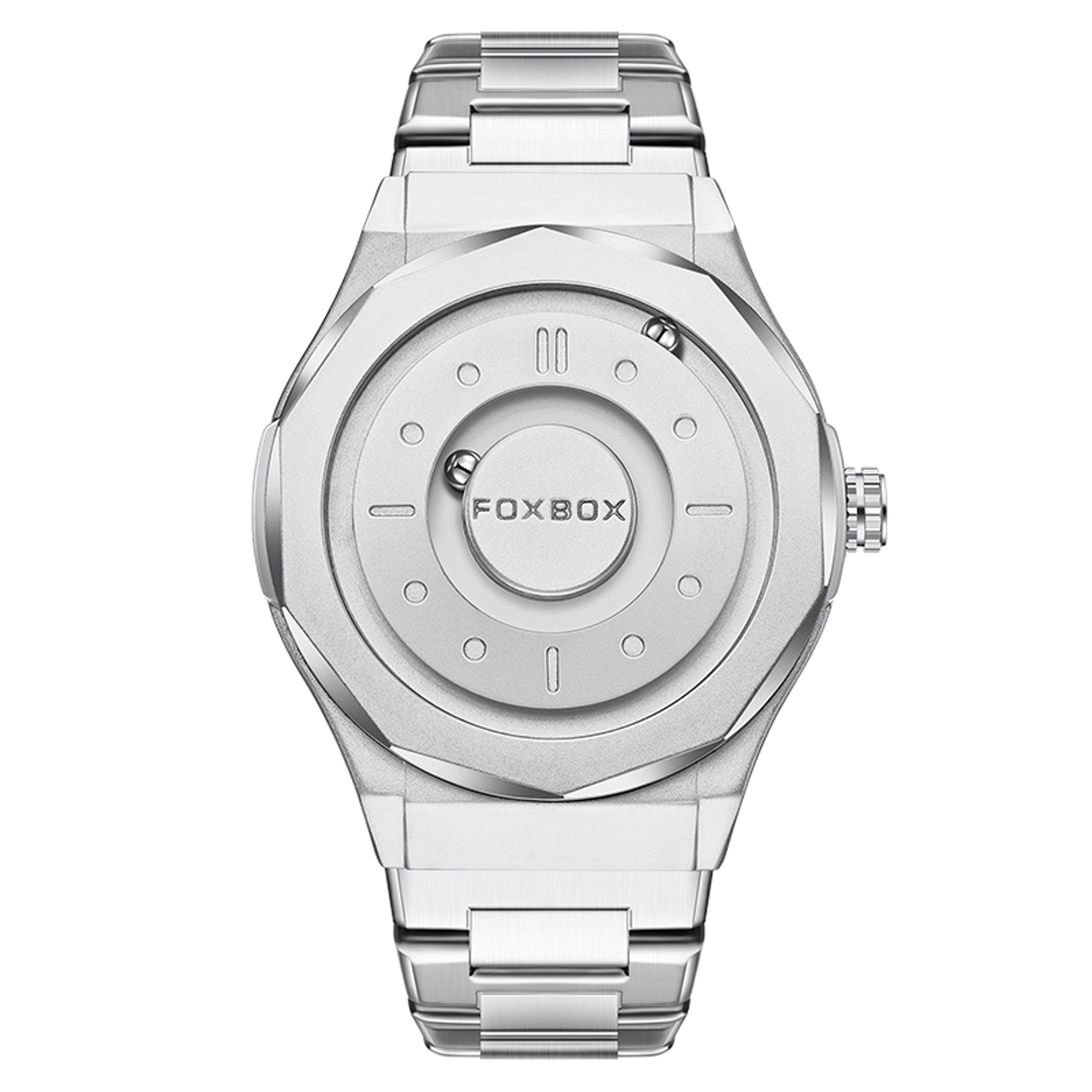 Magnetic Scrolling Pointer Waterproof Quartz Watch For Men 8