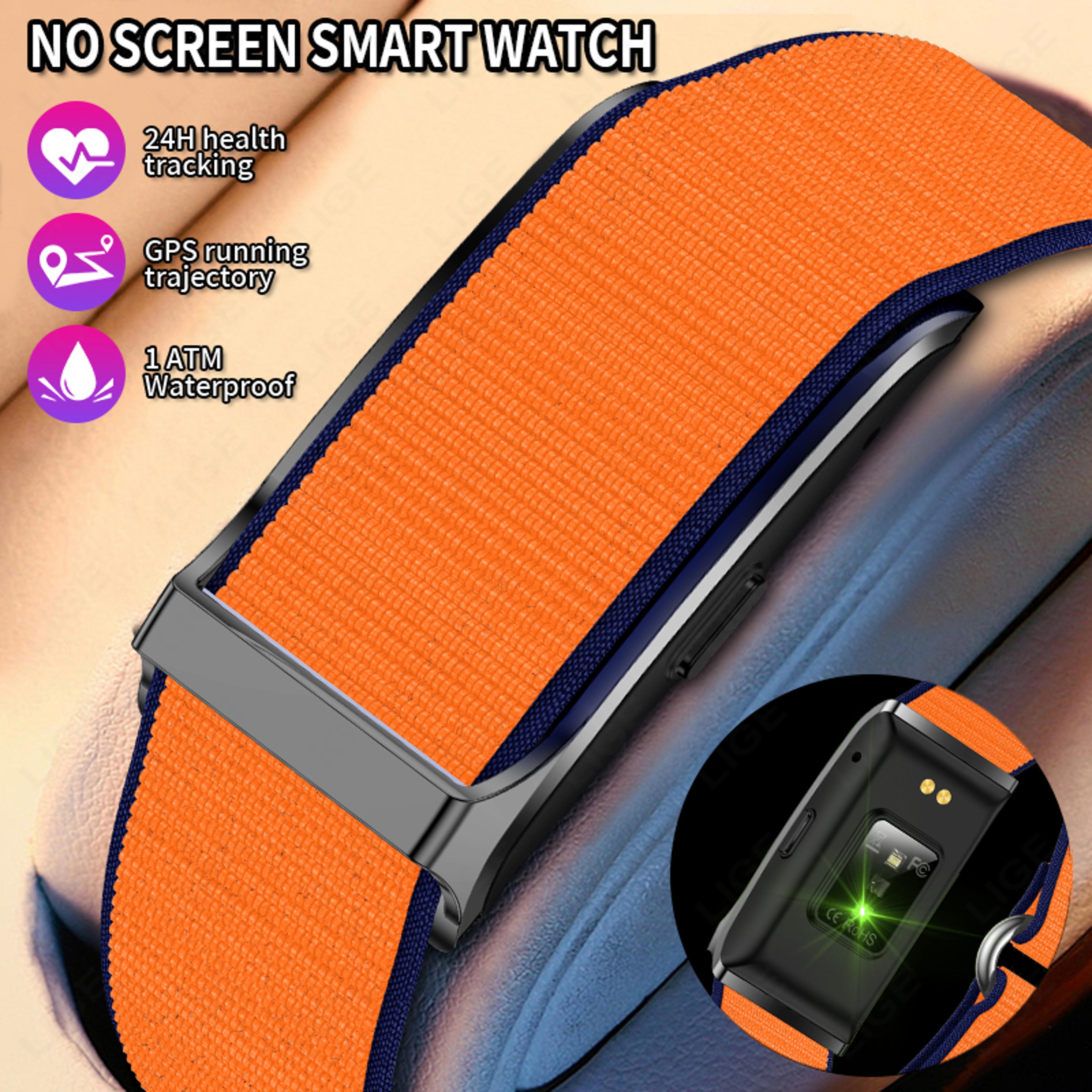 screenless fitness tracker smart bracelet with gps tracking and health monitoring