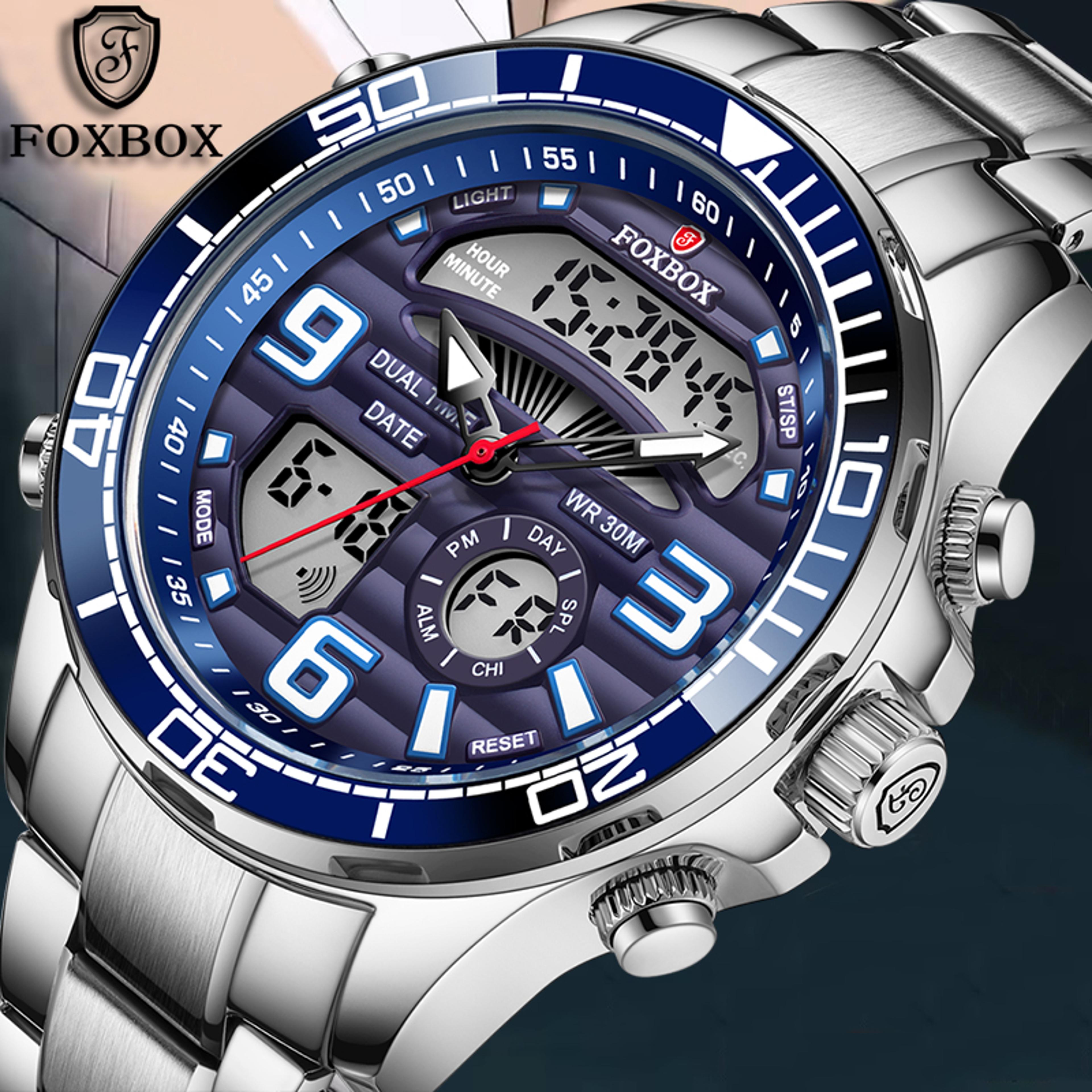 luxury digital chronograph watch waterproof led sports watch for men
