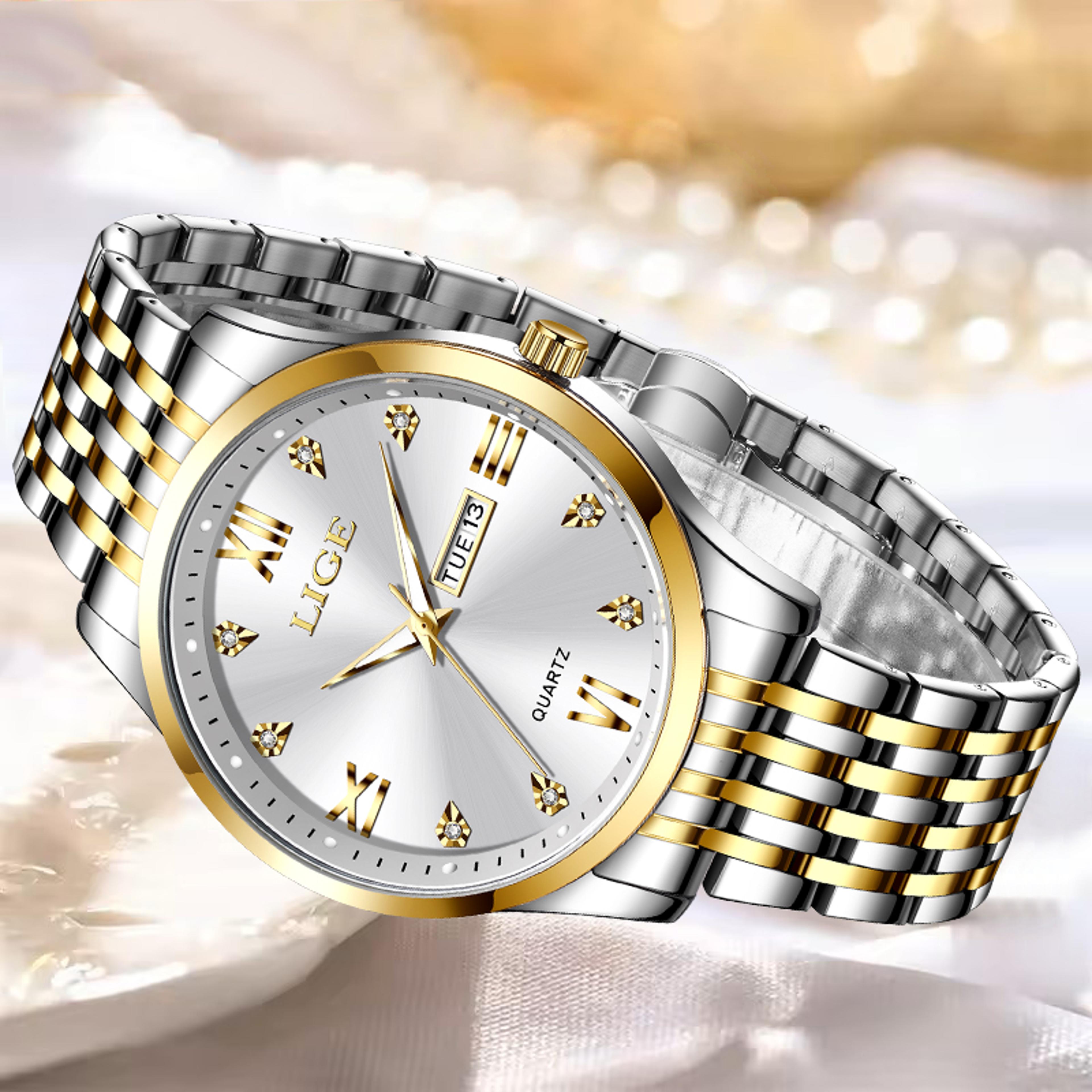 retro diamond dial women's quartz watch stainless steel waterproof luminous design