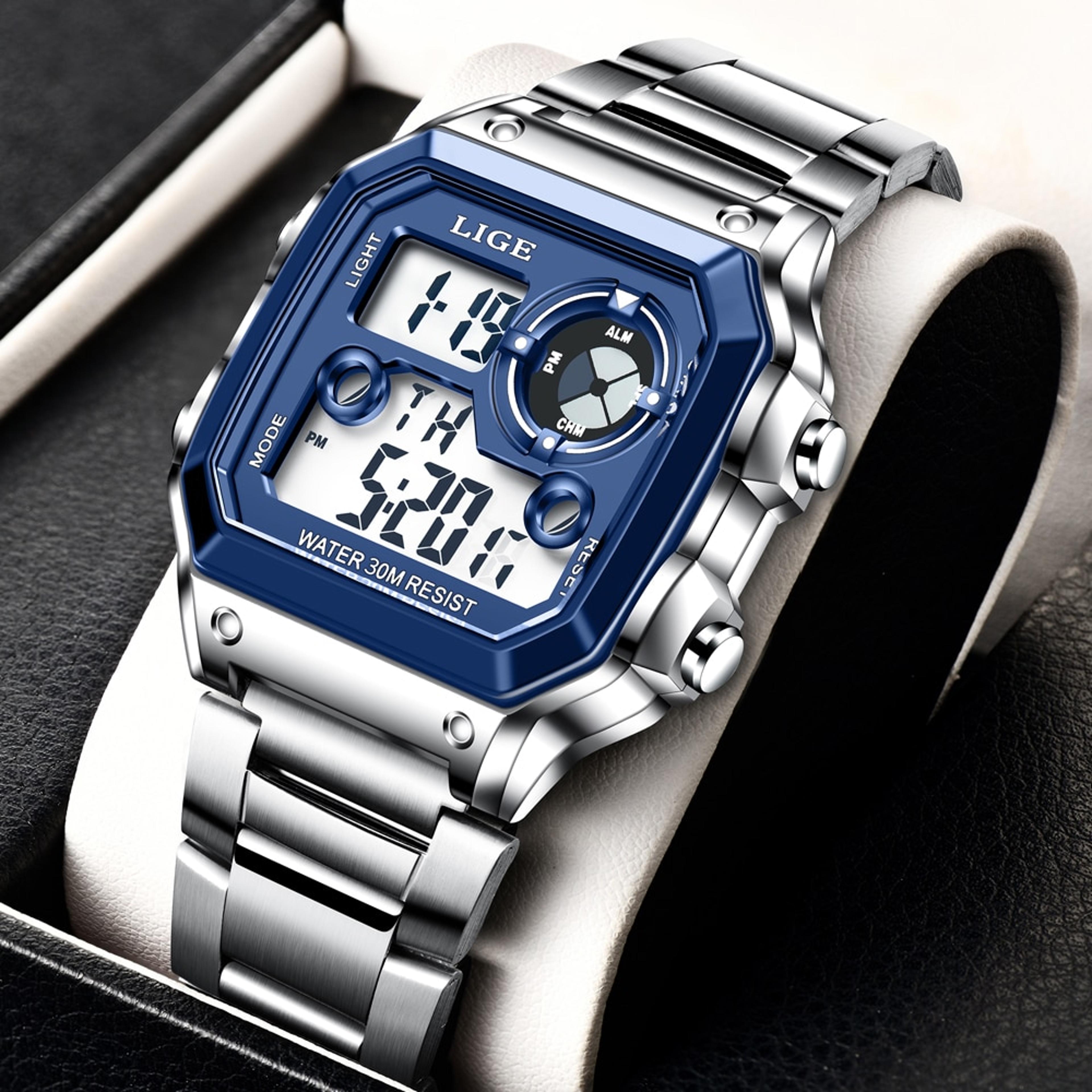military digital watch waterproof sport watch for men