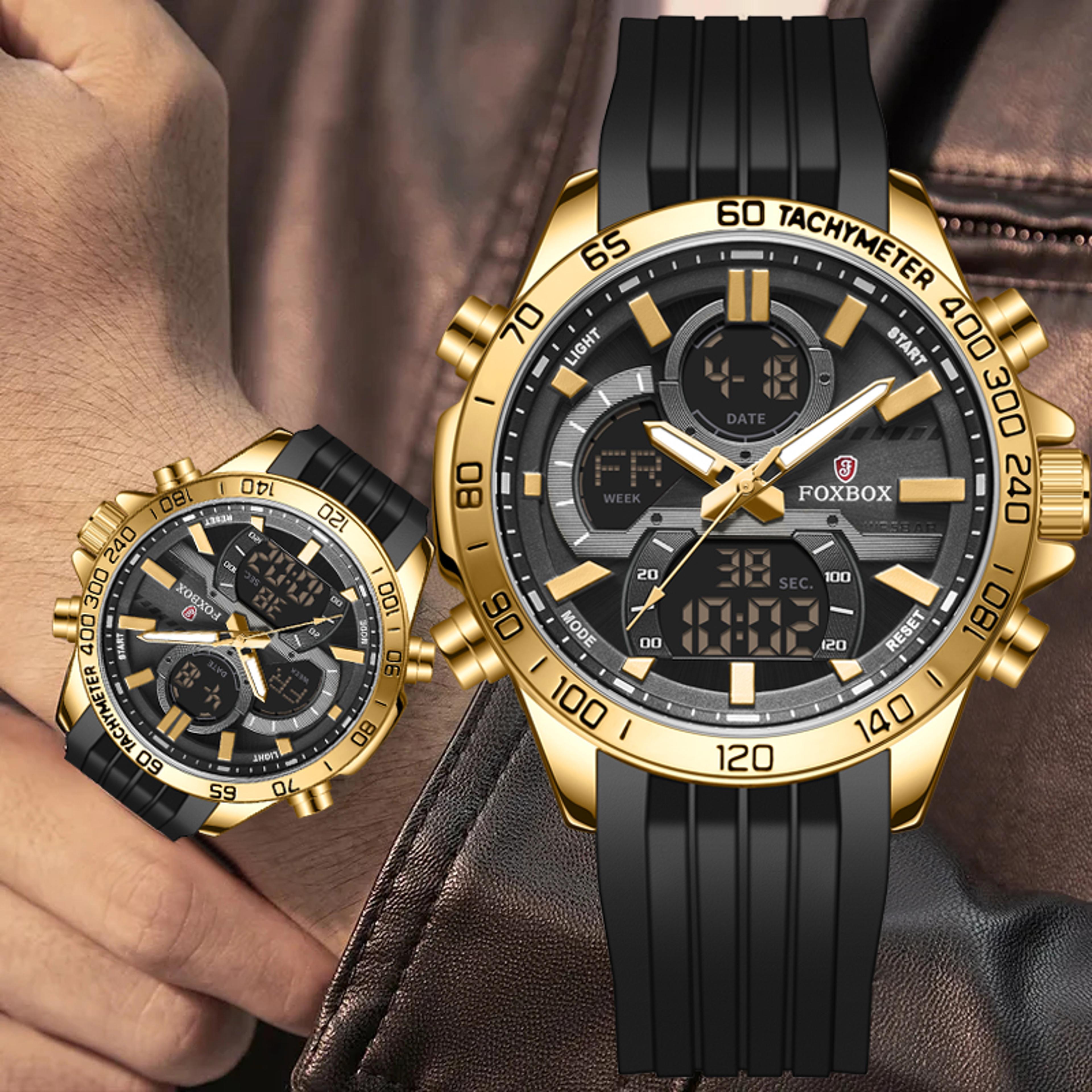 military chronograph watch waterproof quartz sports watch for men