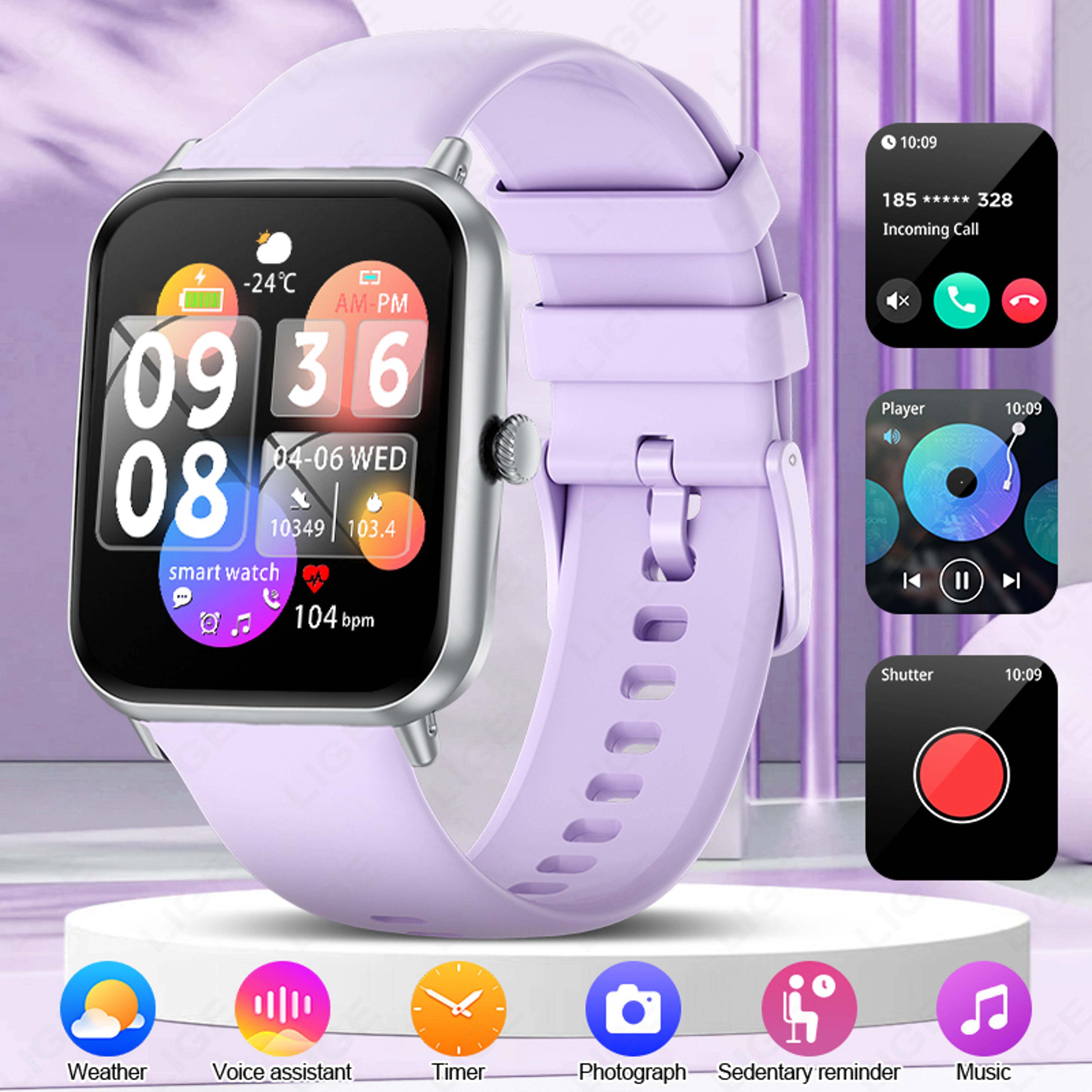 hd smart watch for women bluetooth calling fitness tracker