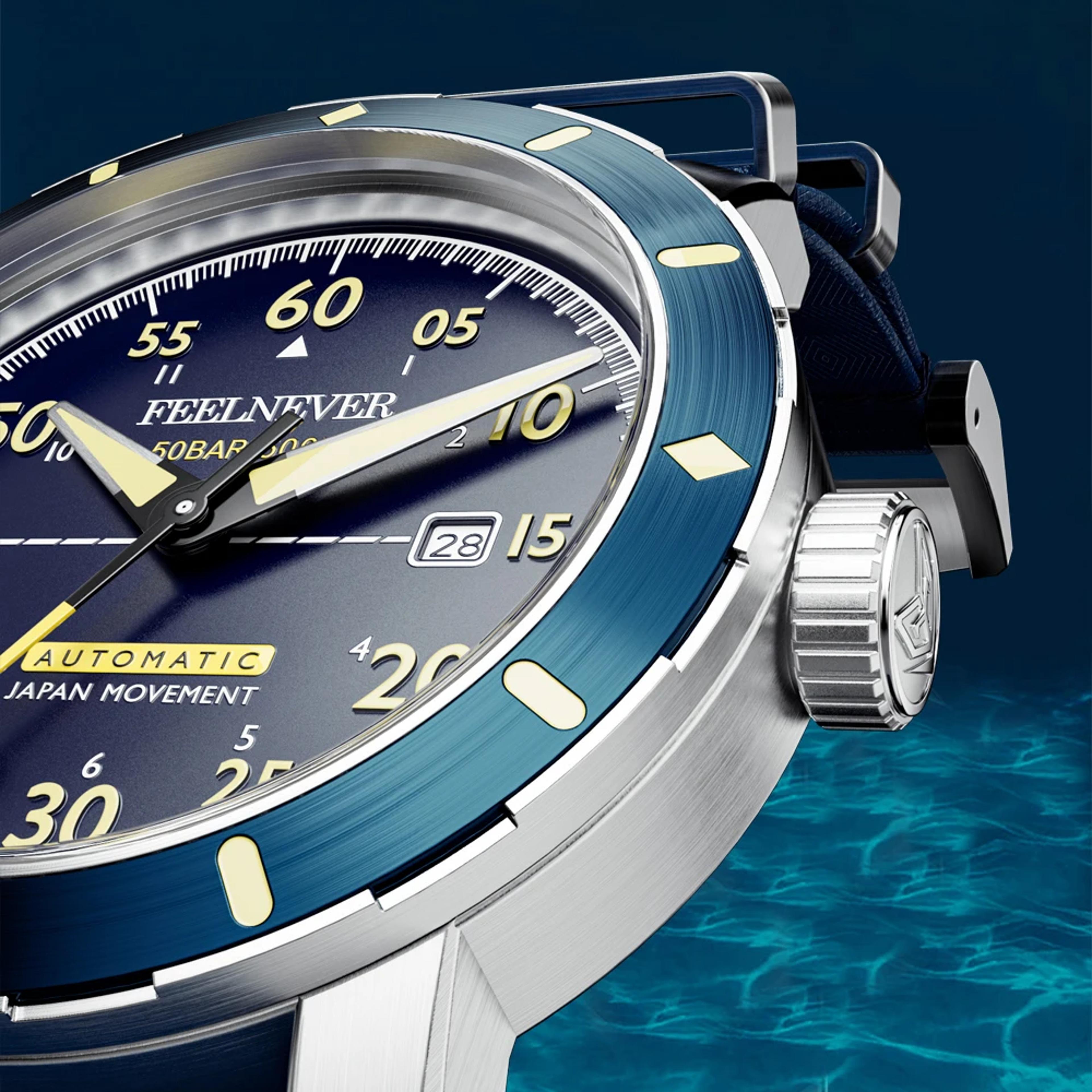 Waterproof Automatic Dive Watch For Men With Sapphire Crystal 2