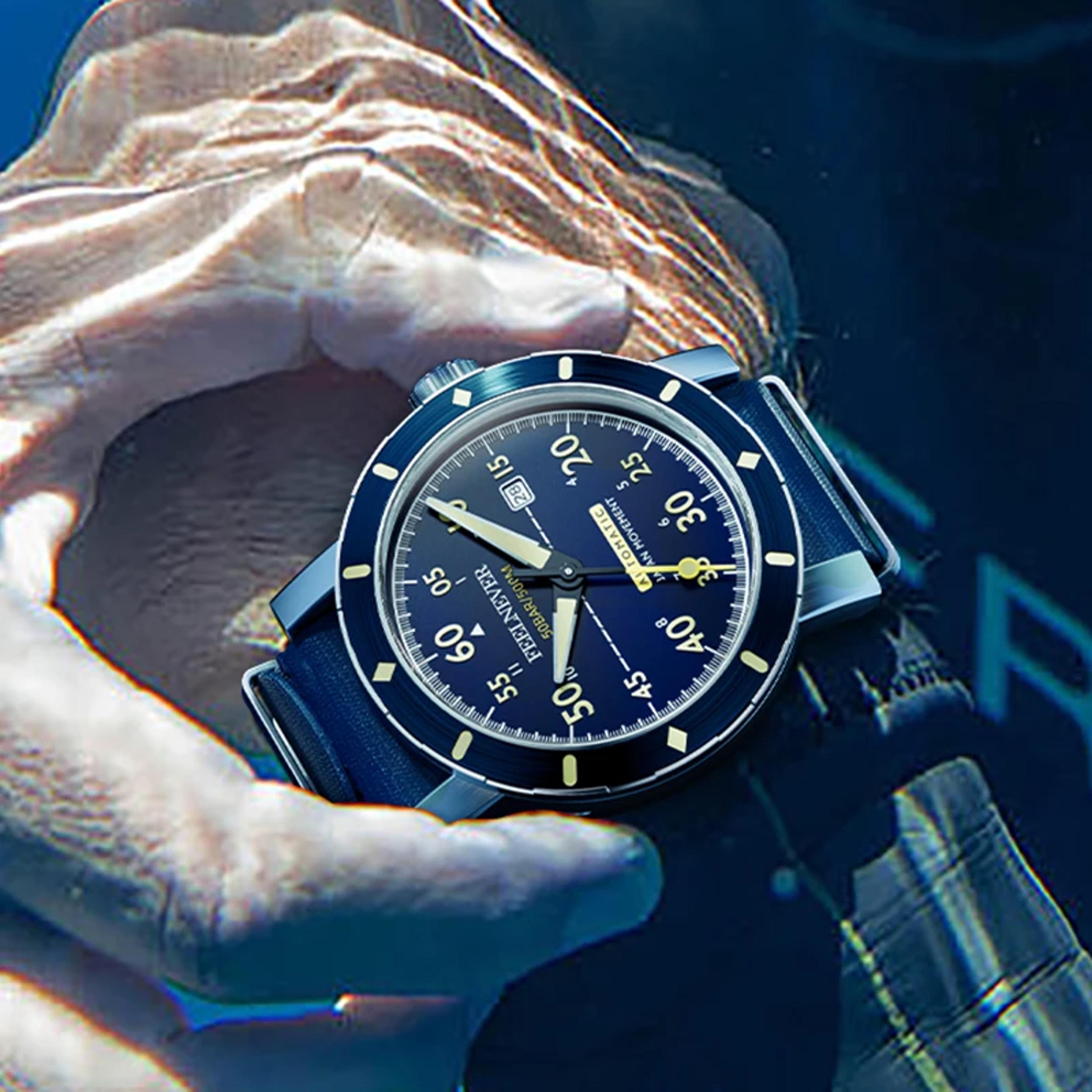 Waterproof Automatic Dive Watch For Men With Sapphire Crystal 4