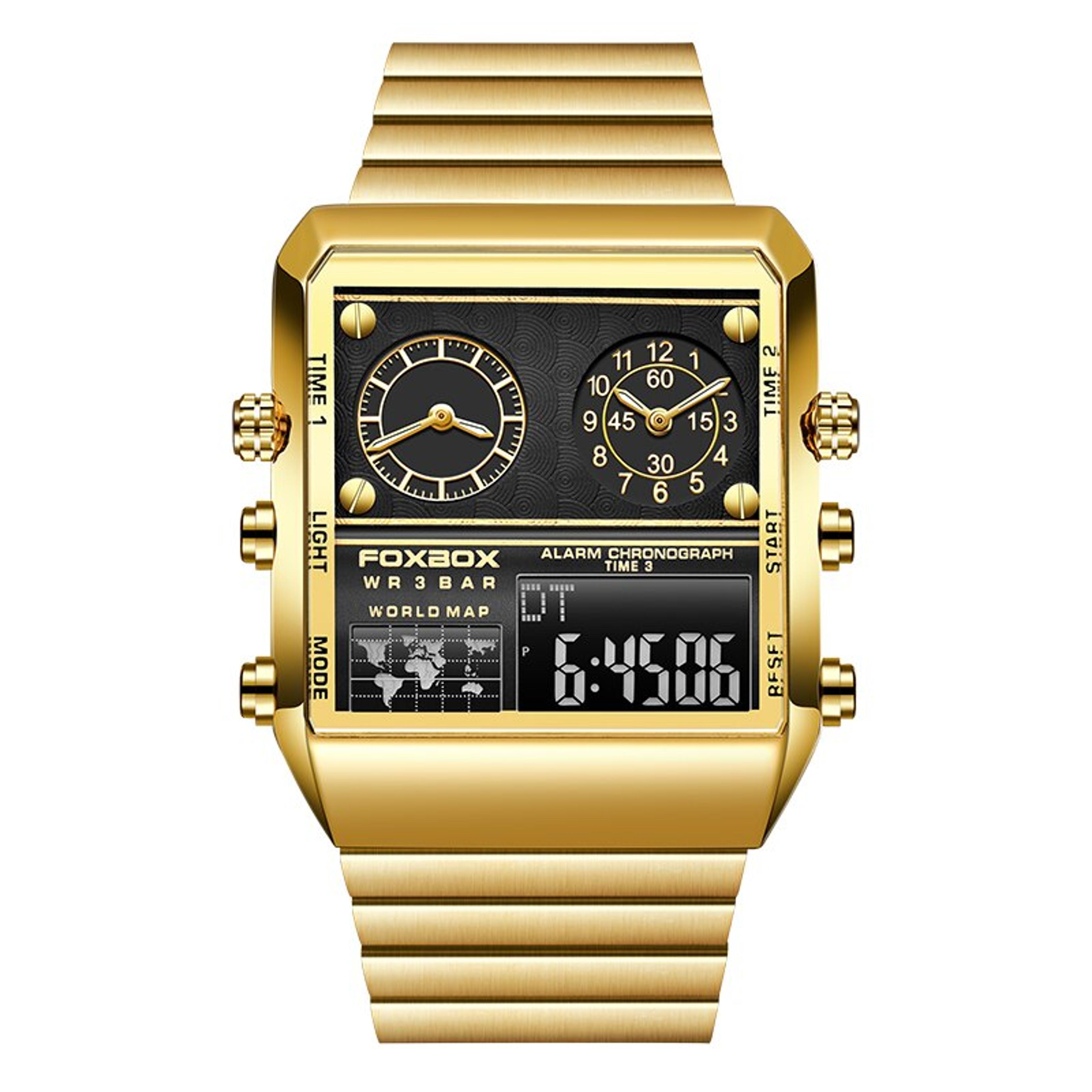 Luxury Square Dual Display Watch For Men 7