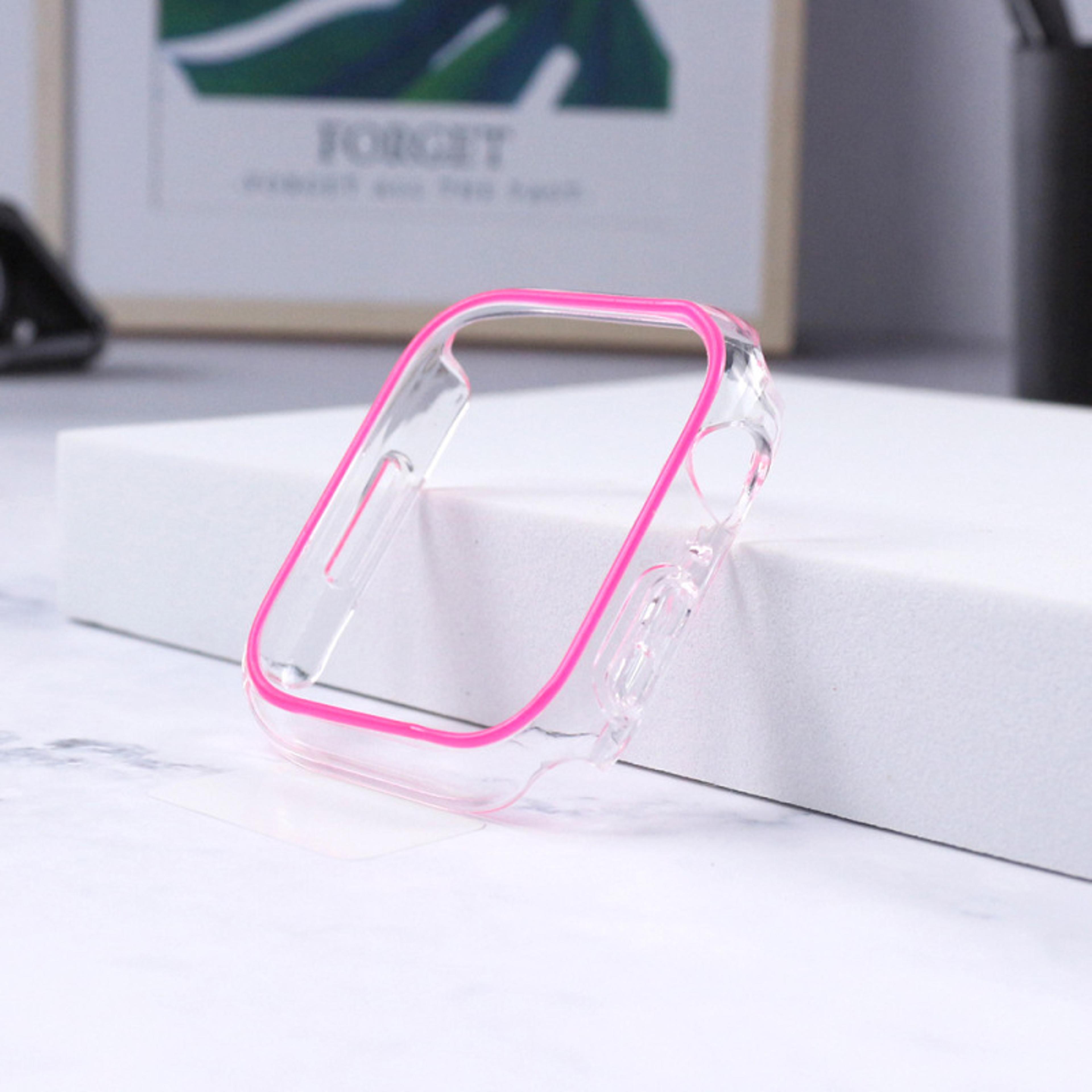 Luminous Transparent Apple Watch Case Hard Shell Protective Cover 3