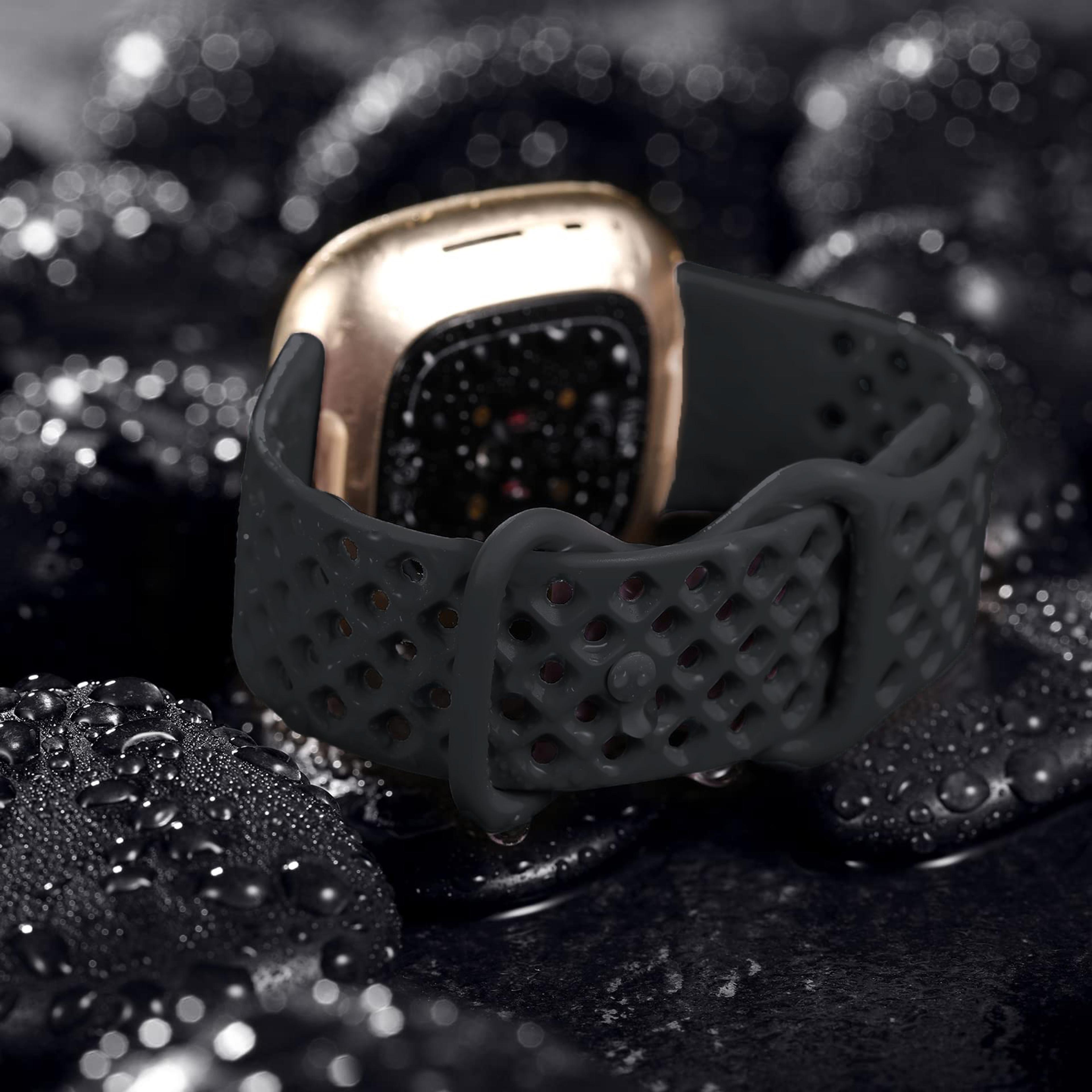 Breathable Silicone Sport Band For Fitbit Versa And Fitbit Sense 8