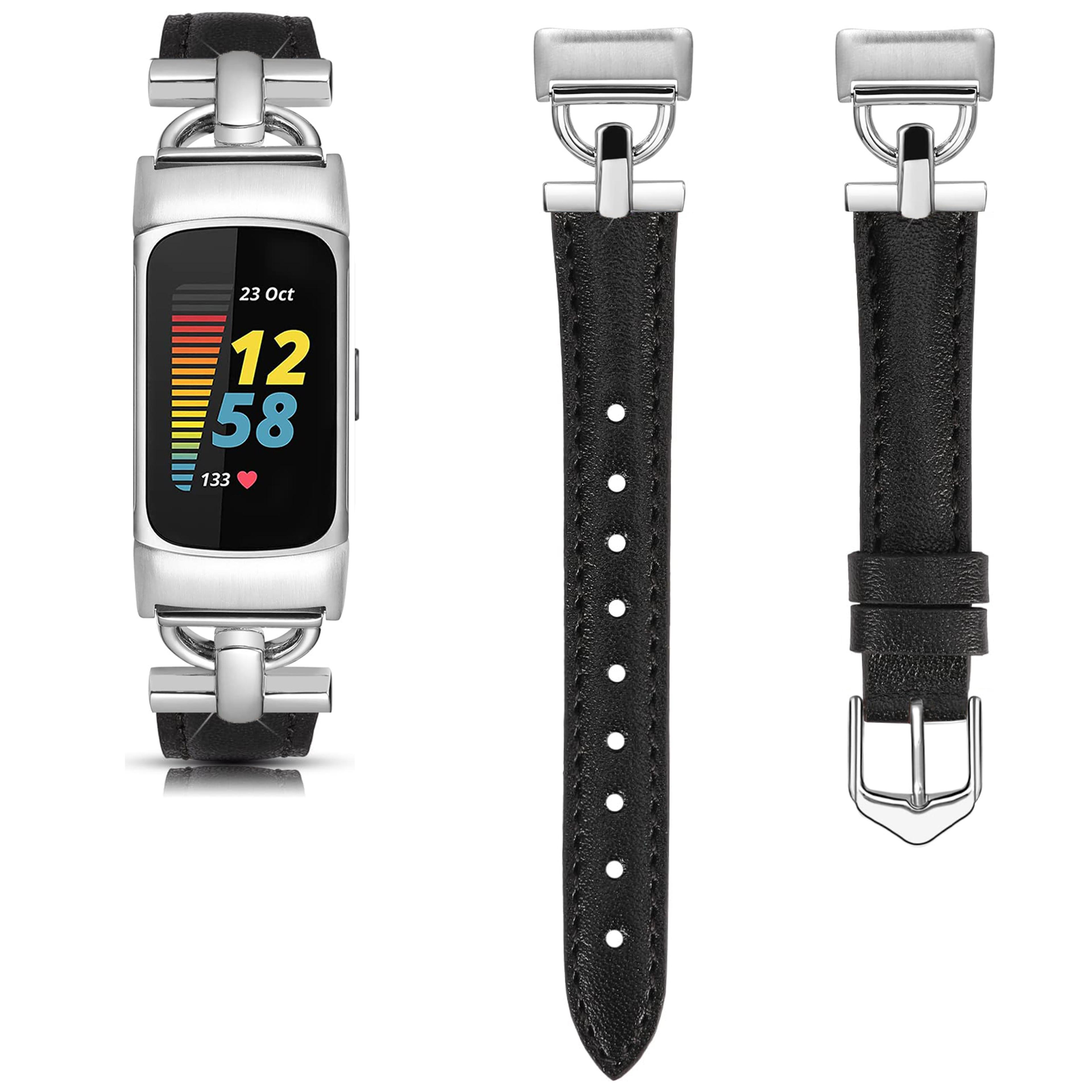 Slim Leather Strap For Fitbit Charge And Charge Comfortable Replacement Band 6