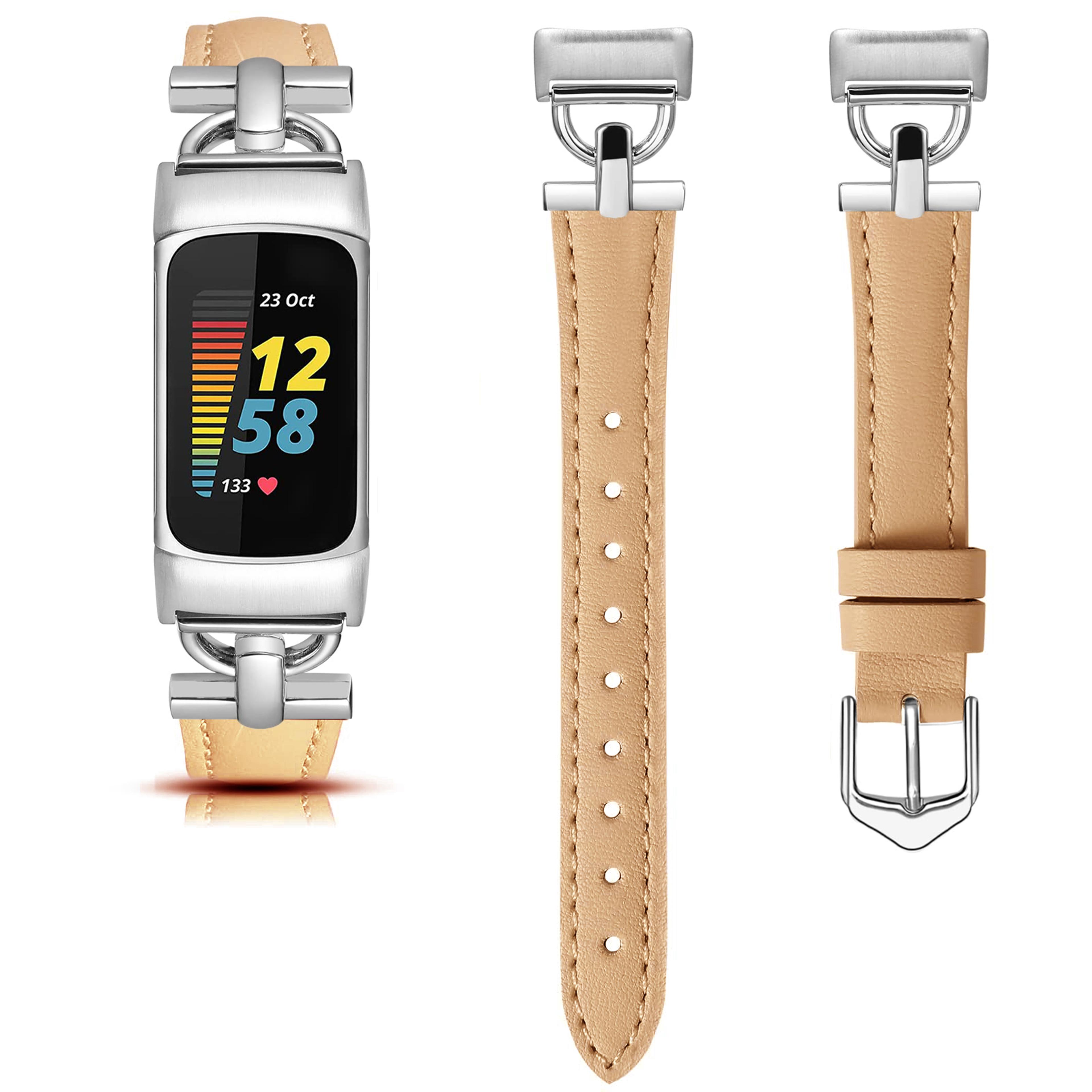 Slim Leather Strap For Fitbit Charge And Charge Comfortable Replacement Band 10