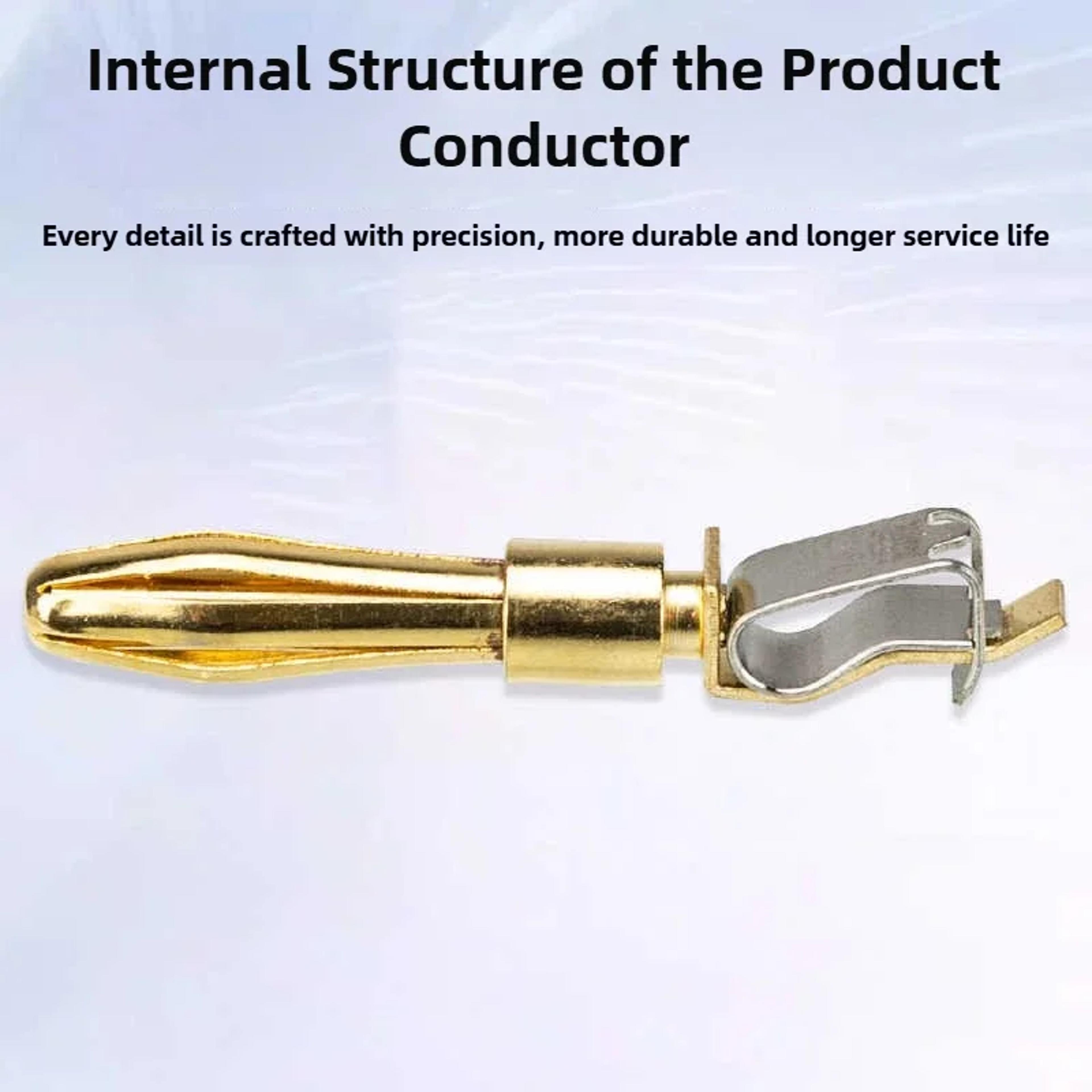 Banana Plug Connectors Gold Plated Quick Connect Electrical Test Plugs 6